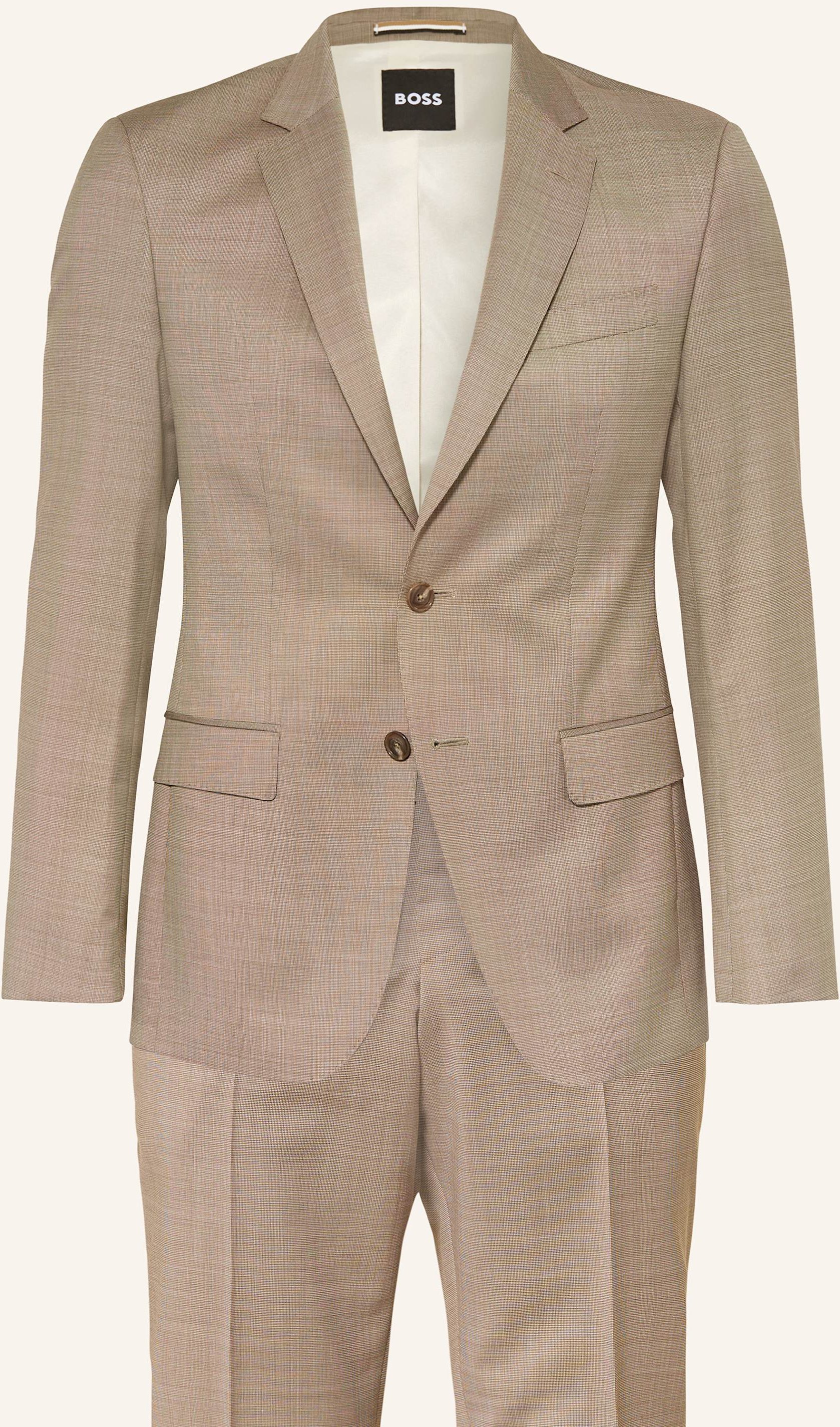 Boss Anzug Huge Slim Fit beige