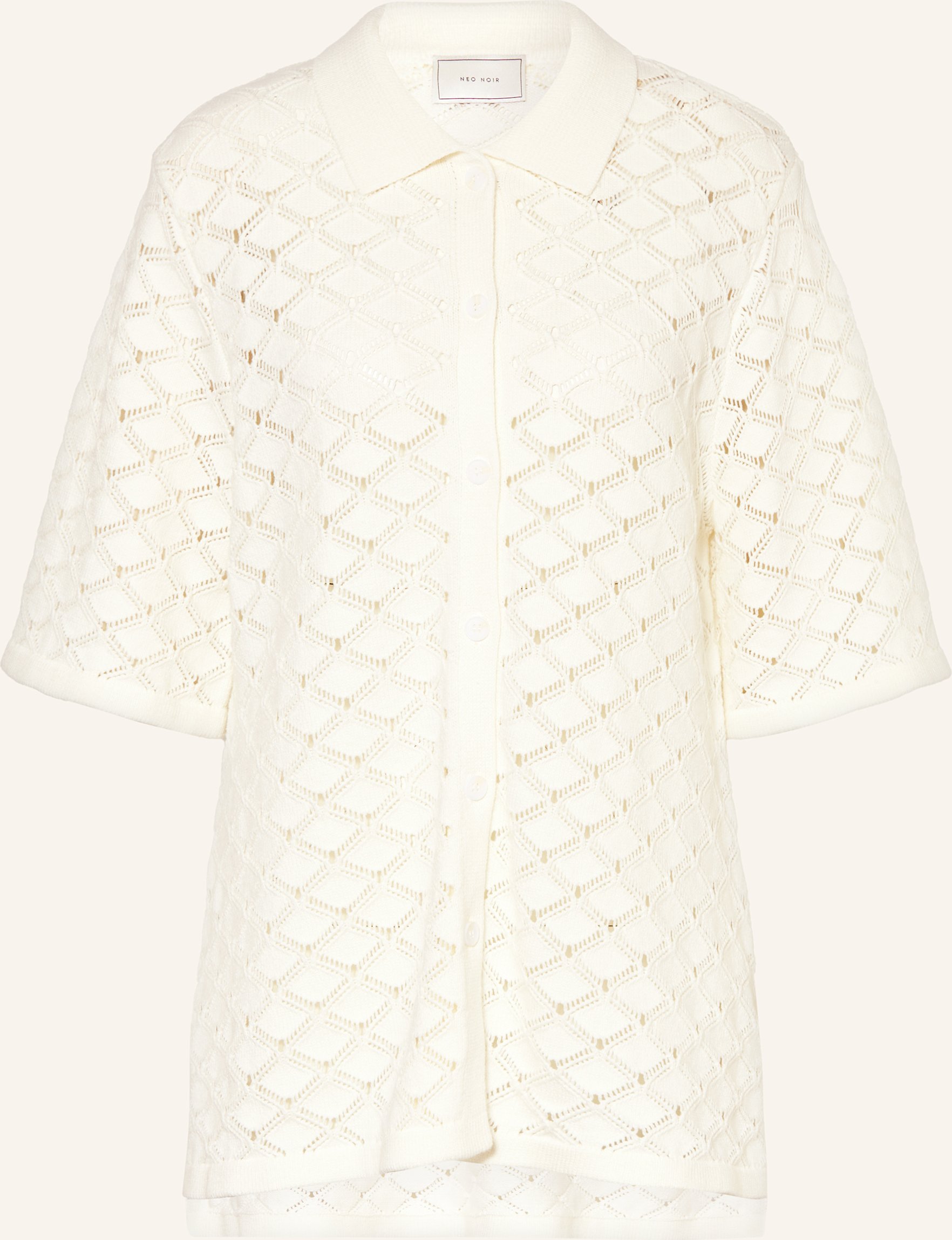 Neo Noir Häkelbluse Sette weiss