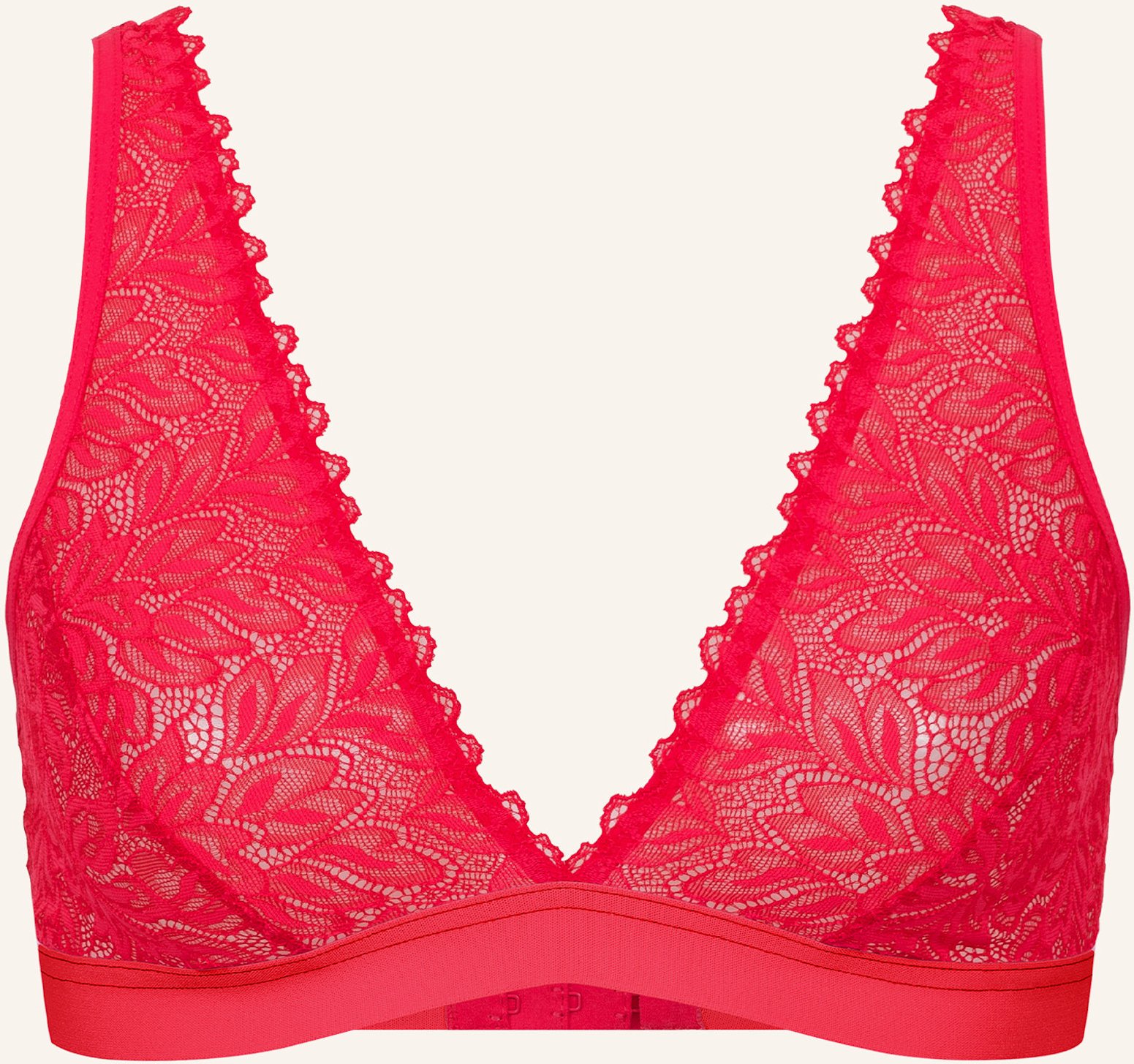 Erlich Textil Dreamy Lace Bügelloser Plunge Bh Große Cups Mittlerer Halt Aus Nachhaltiger Spitze - Verstellbare Träger r...