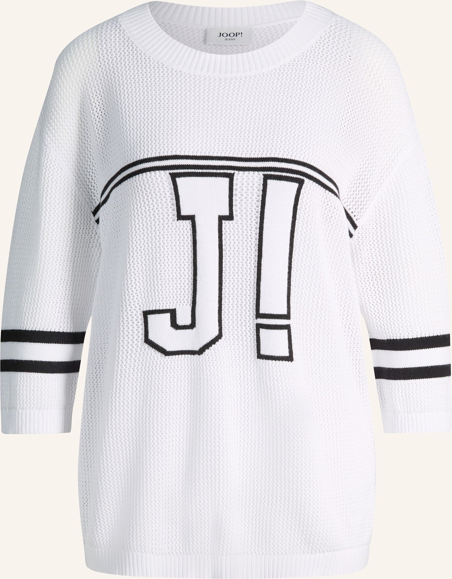 Joop! Jeans Strick-Shirt weiss