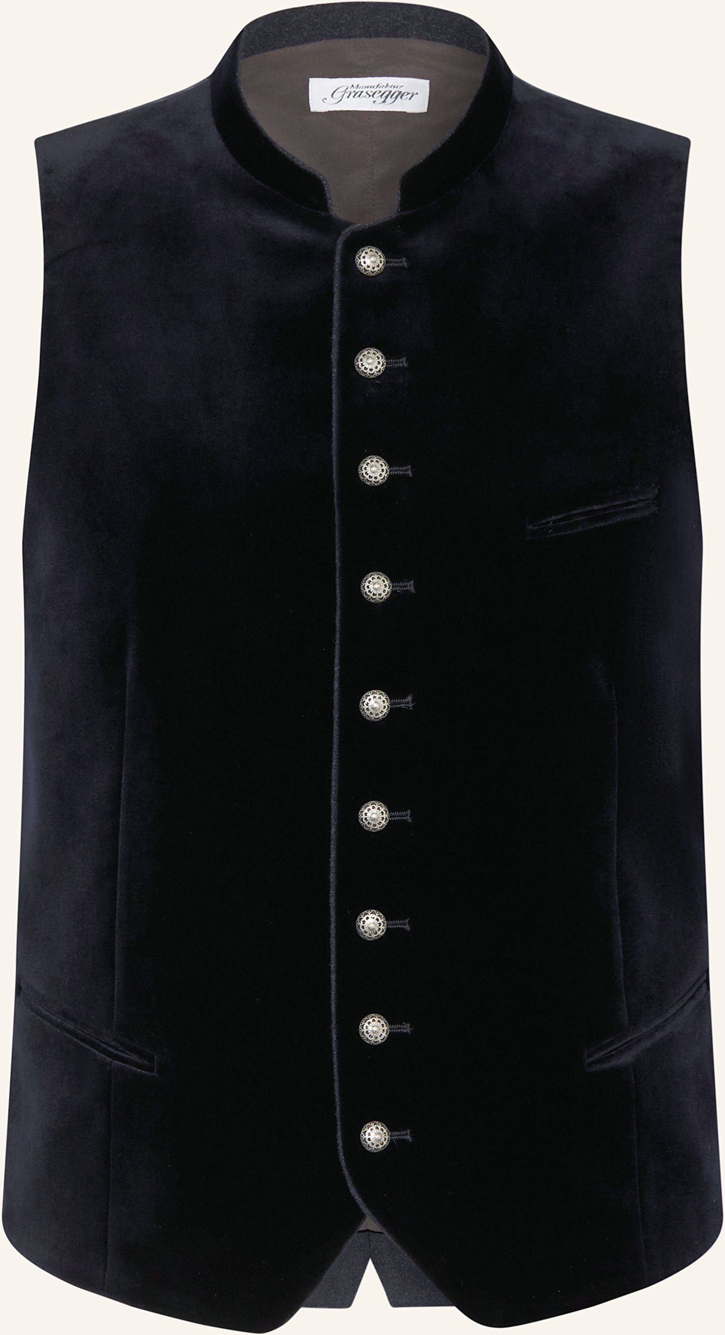 Grasegger Trachtenweste Kreuzer blau