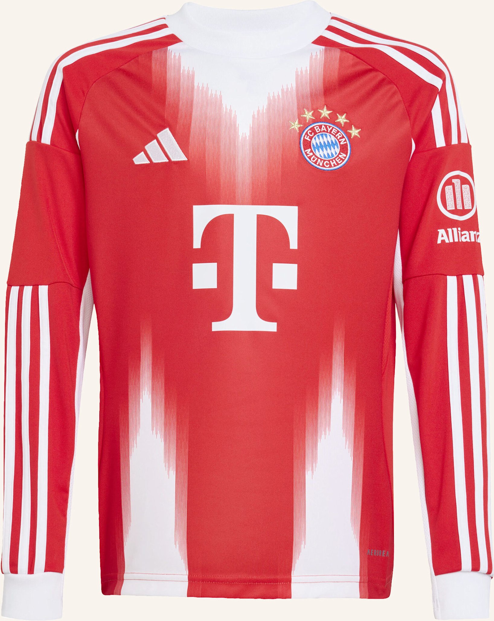 Adidas Fc Bayern München 25/26 Long Sleeve Kids Heimtrikot rot