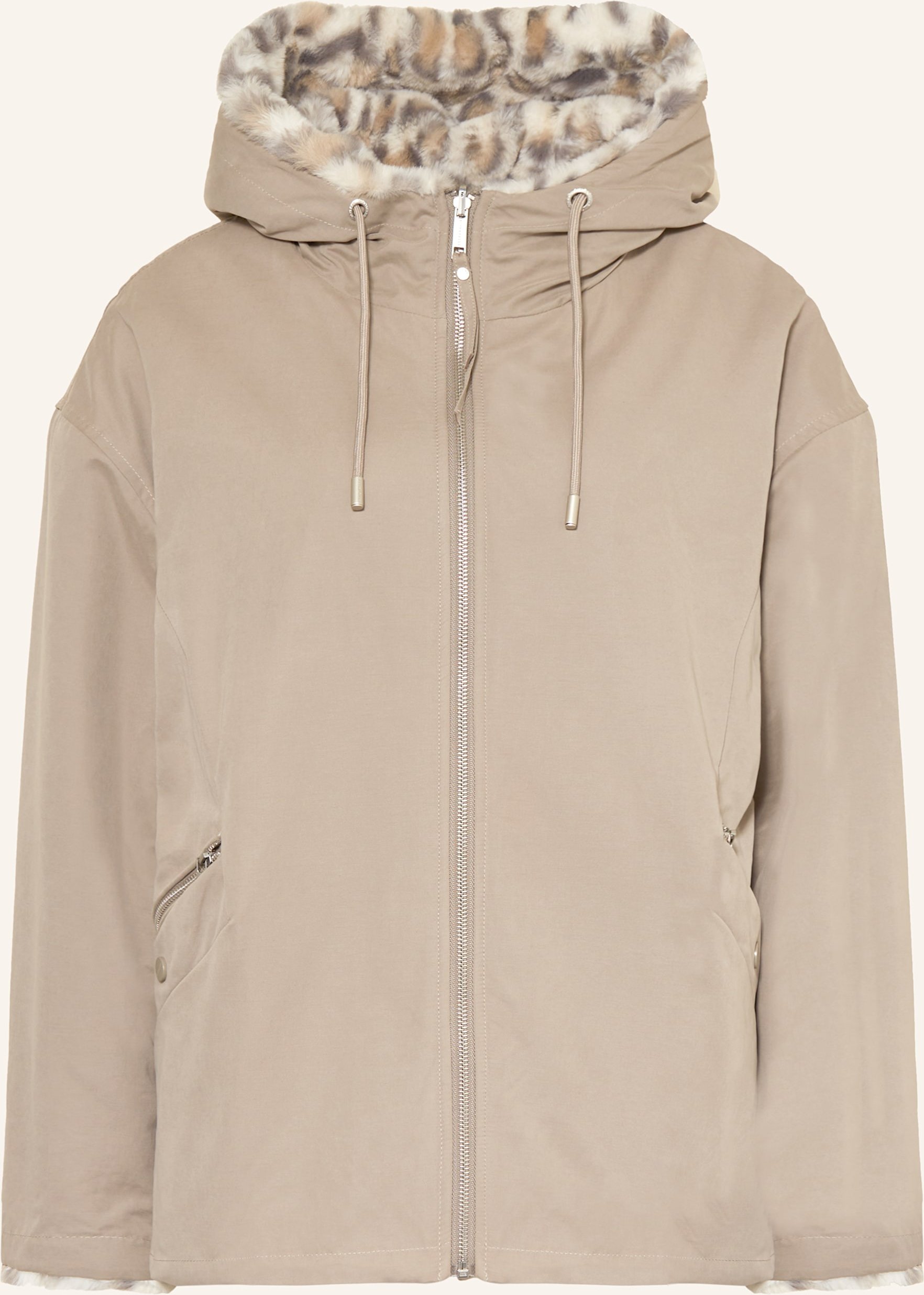 Rino & Pelle Parka Ines Mit Kunstpelz beige