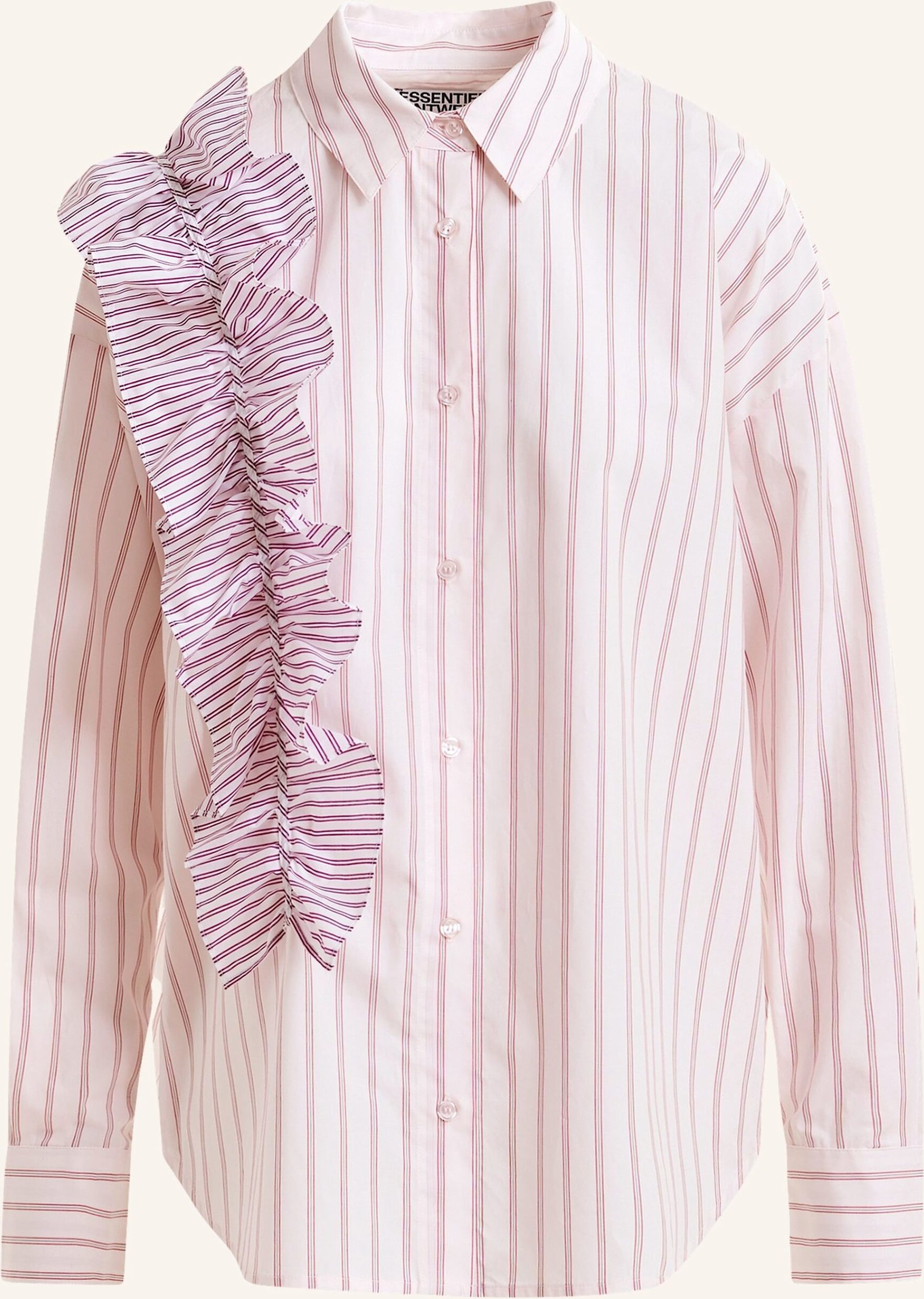 Essentiel Antwerp Hemdbluse Ibody Mit Rüschen rot