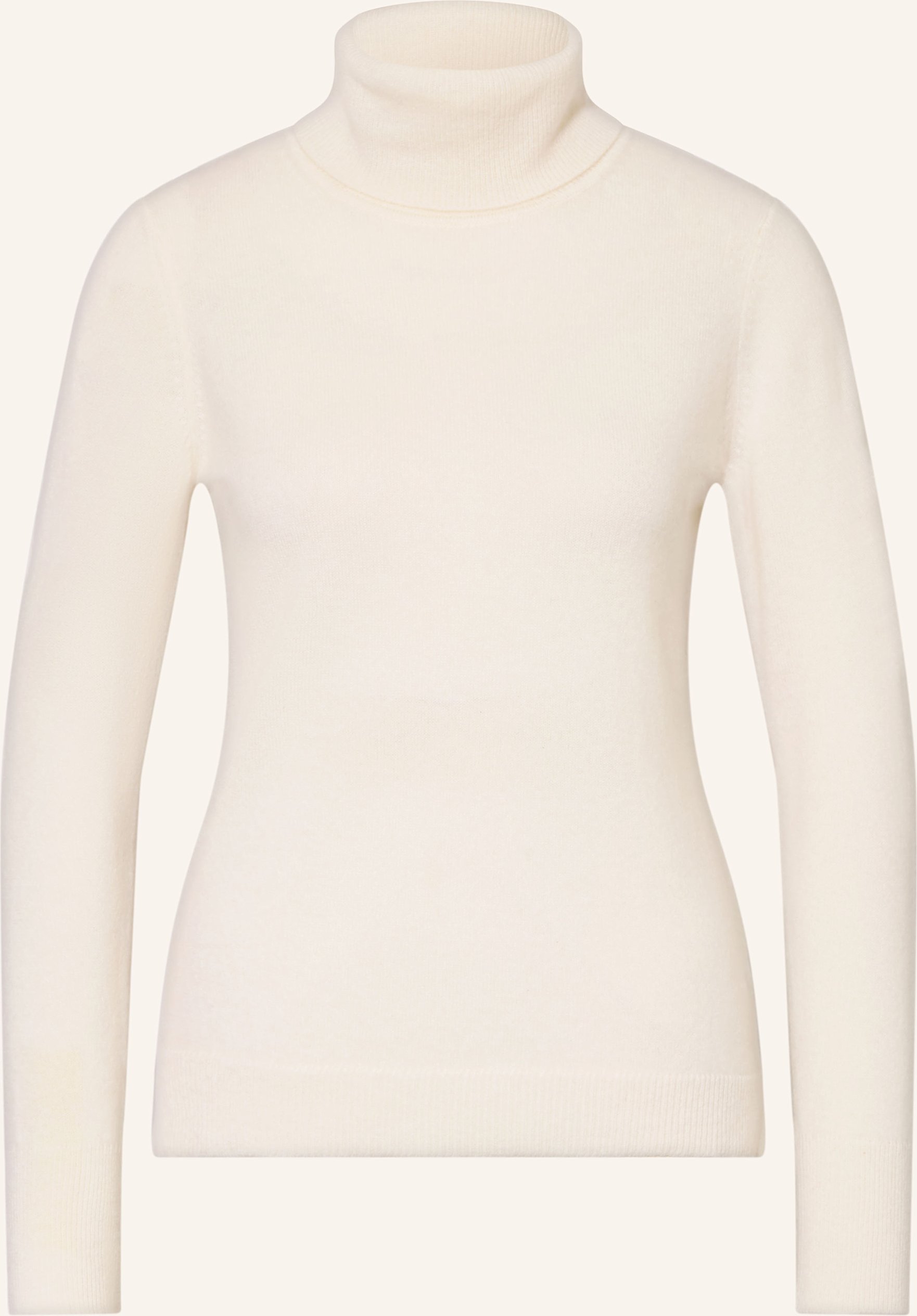 Darling Harbour Rollkragenpullover Aus Cashmere weiss