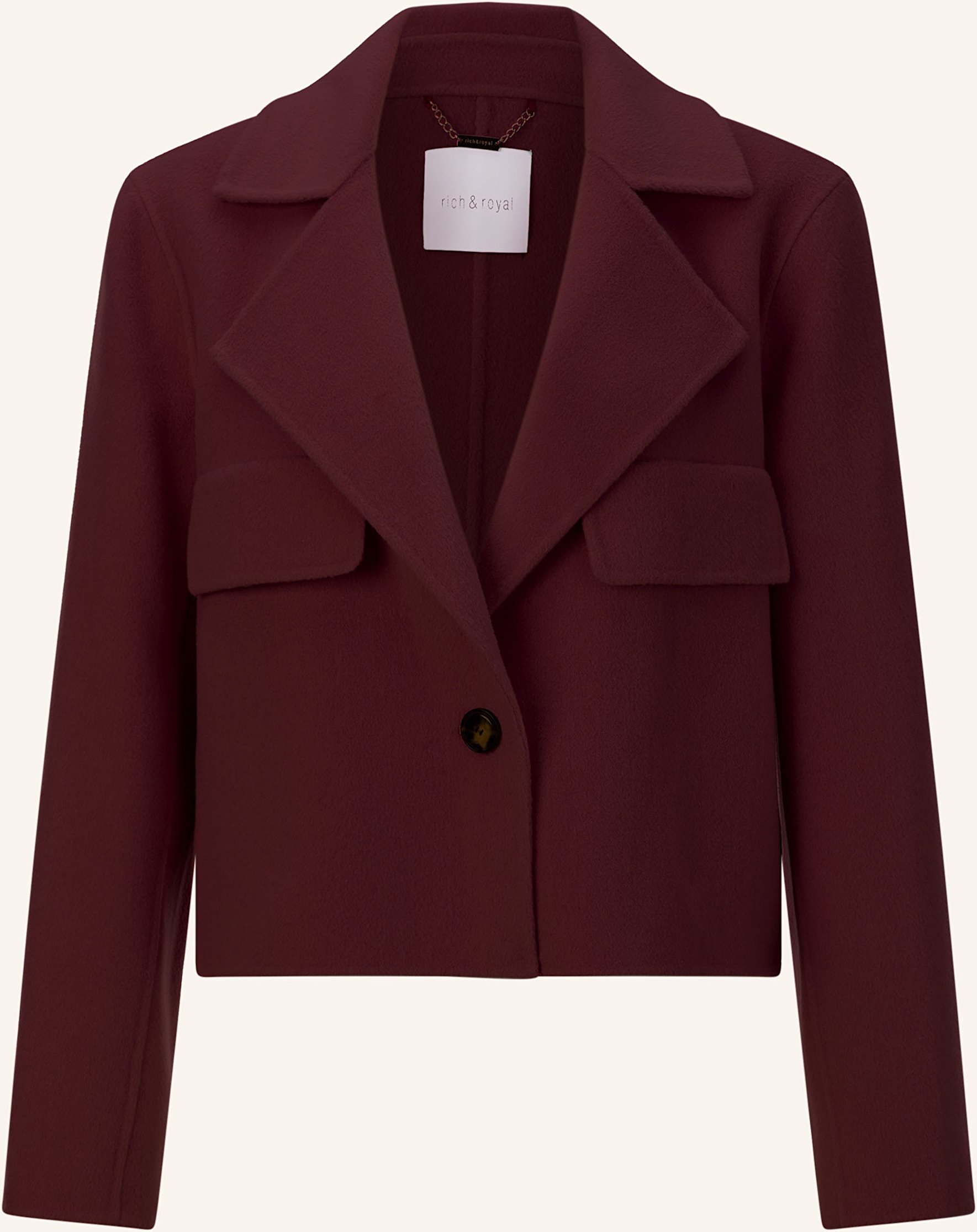 Rich & Royal Kastenjacke Boxy rot