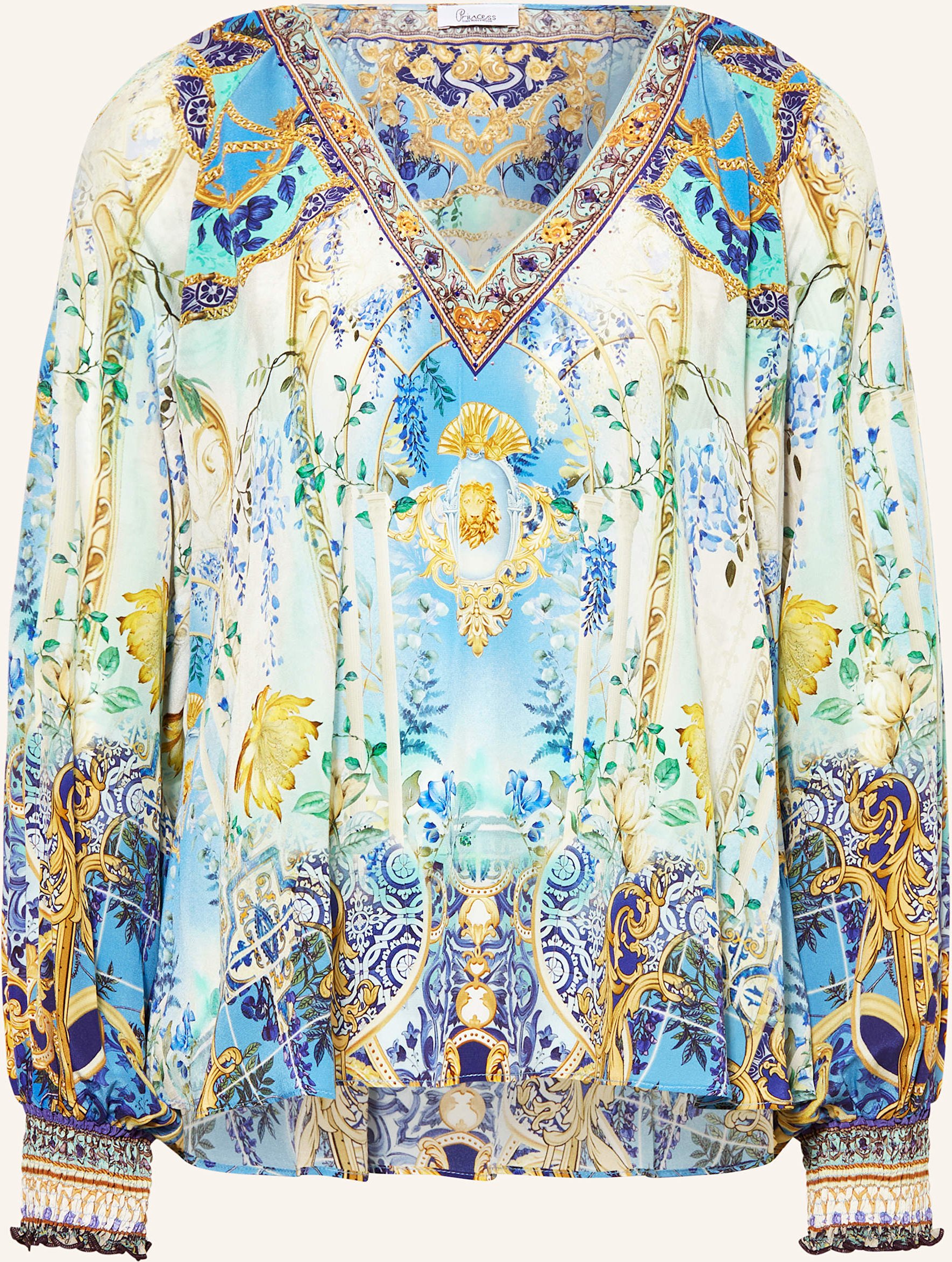 Thumbnail - Princess Goes Hollywood Seidenbluse Mit Schmucksteinen blau
