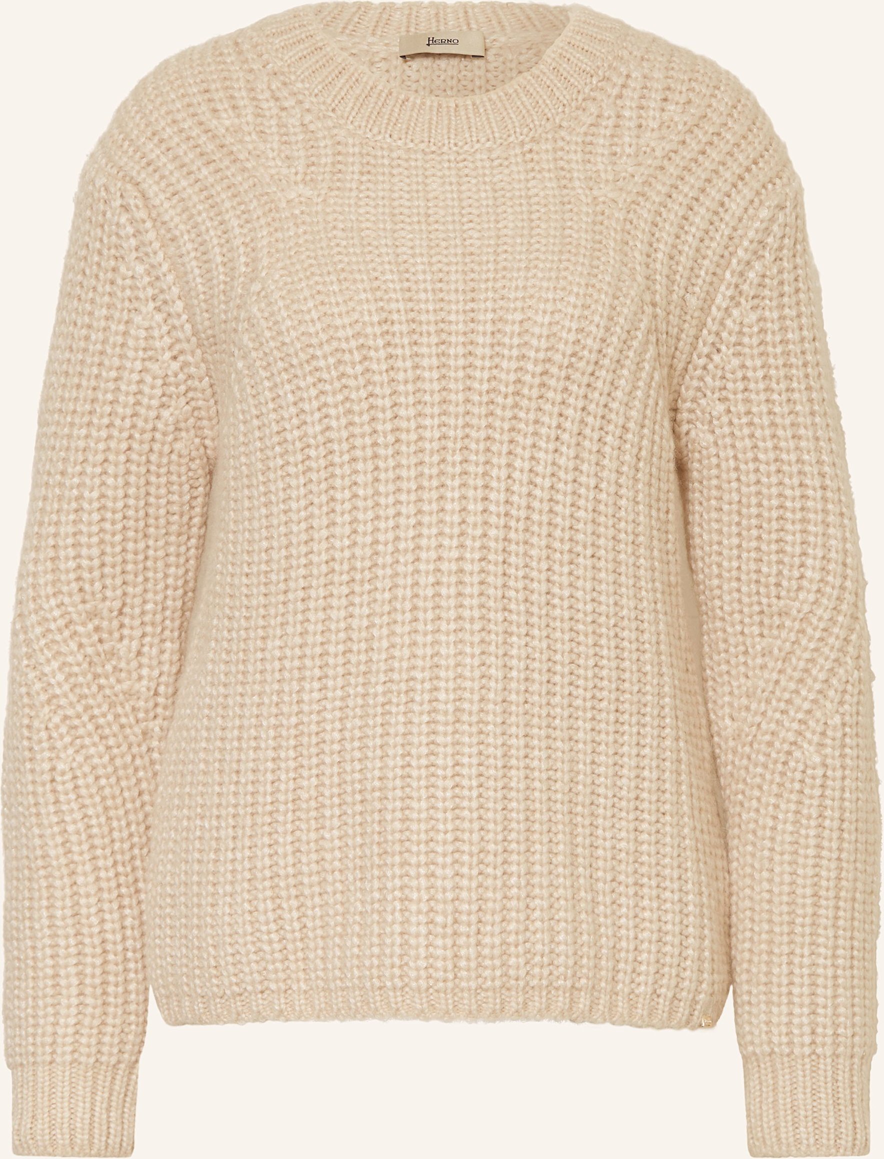 Thumbnail - Herno Pullover Mit Alpaka beige
