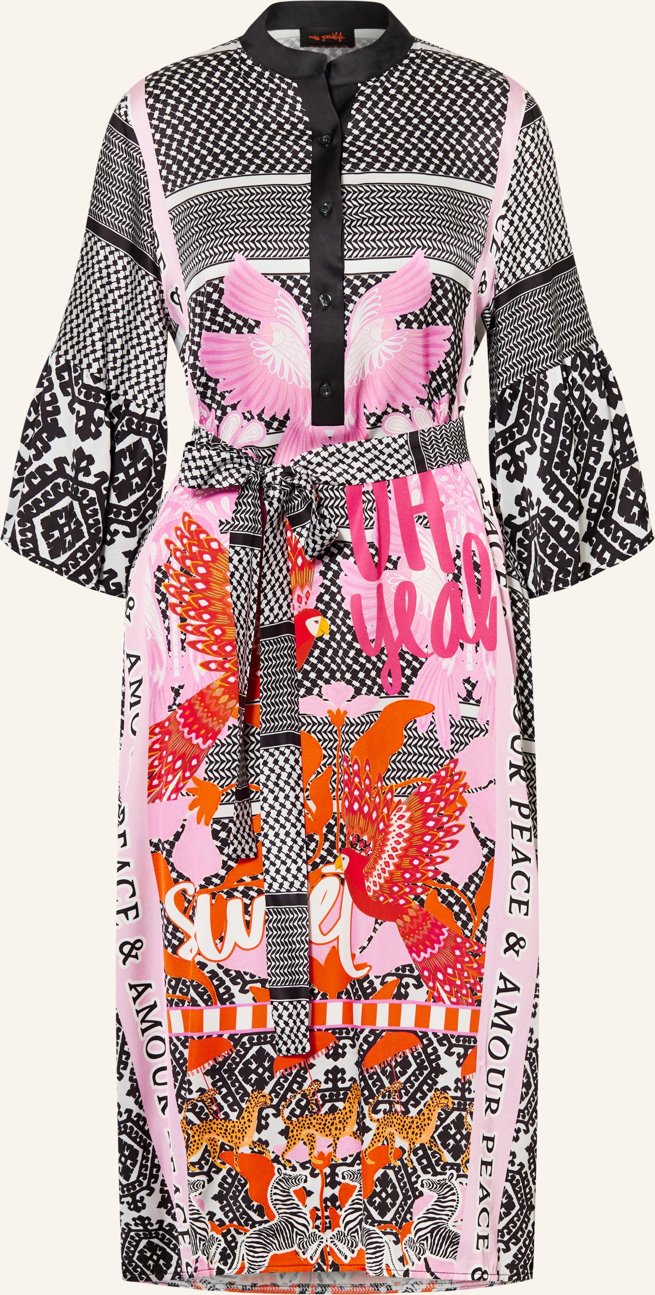 Miss Goodlife Satinkleid Free Soul schwarz