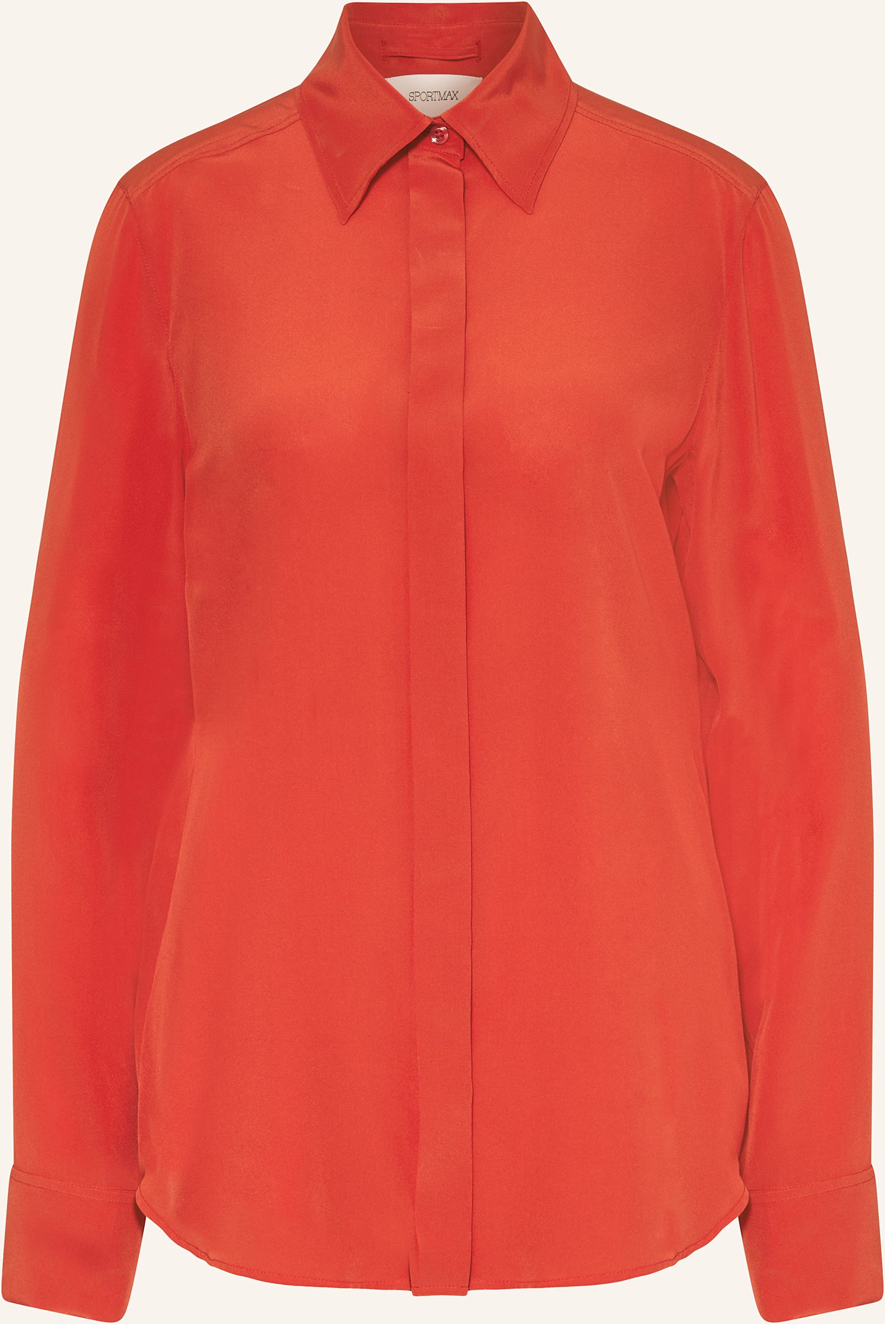 Sportmax Hemdbluse Gemona Aus Seide rot