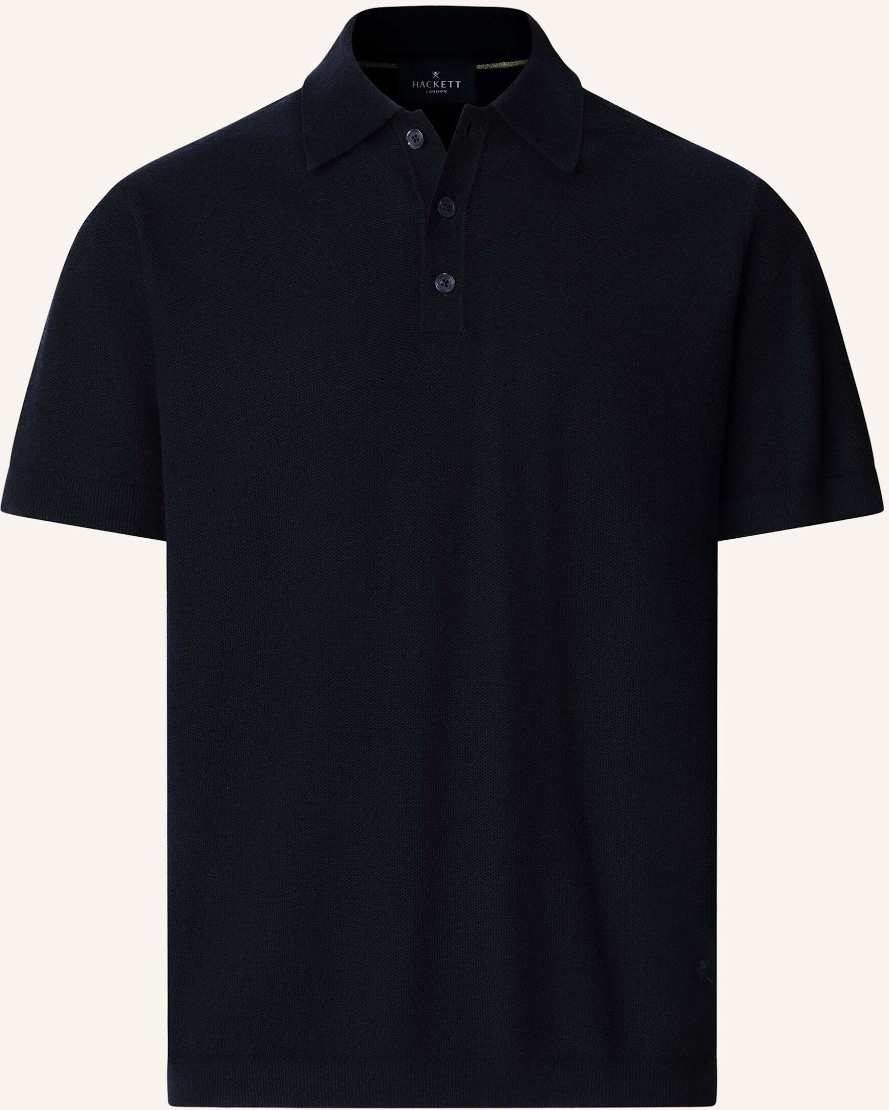 Hackett London Poloshirt Honeycomb Ss Polo blau