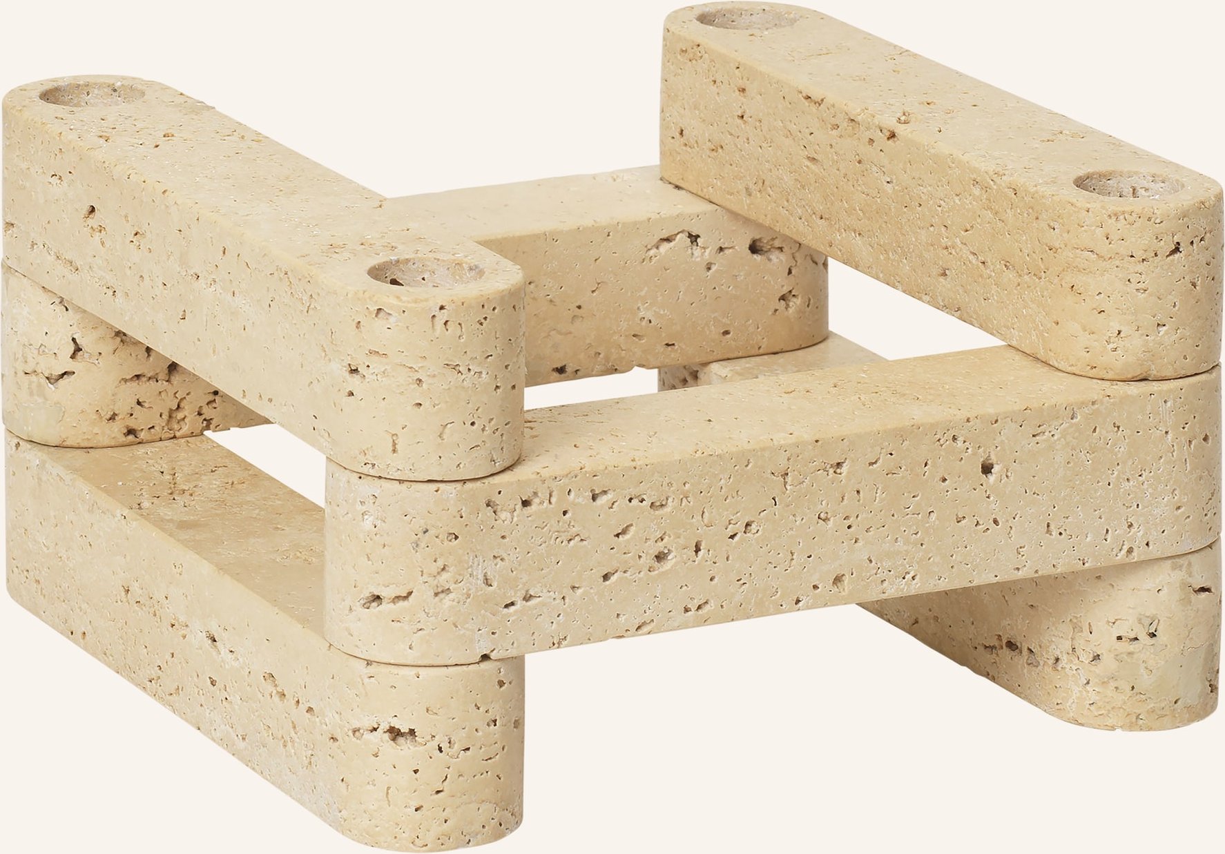 Ferm Living Kerzenhalter Newel Modular beige