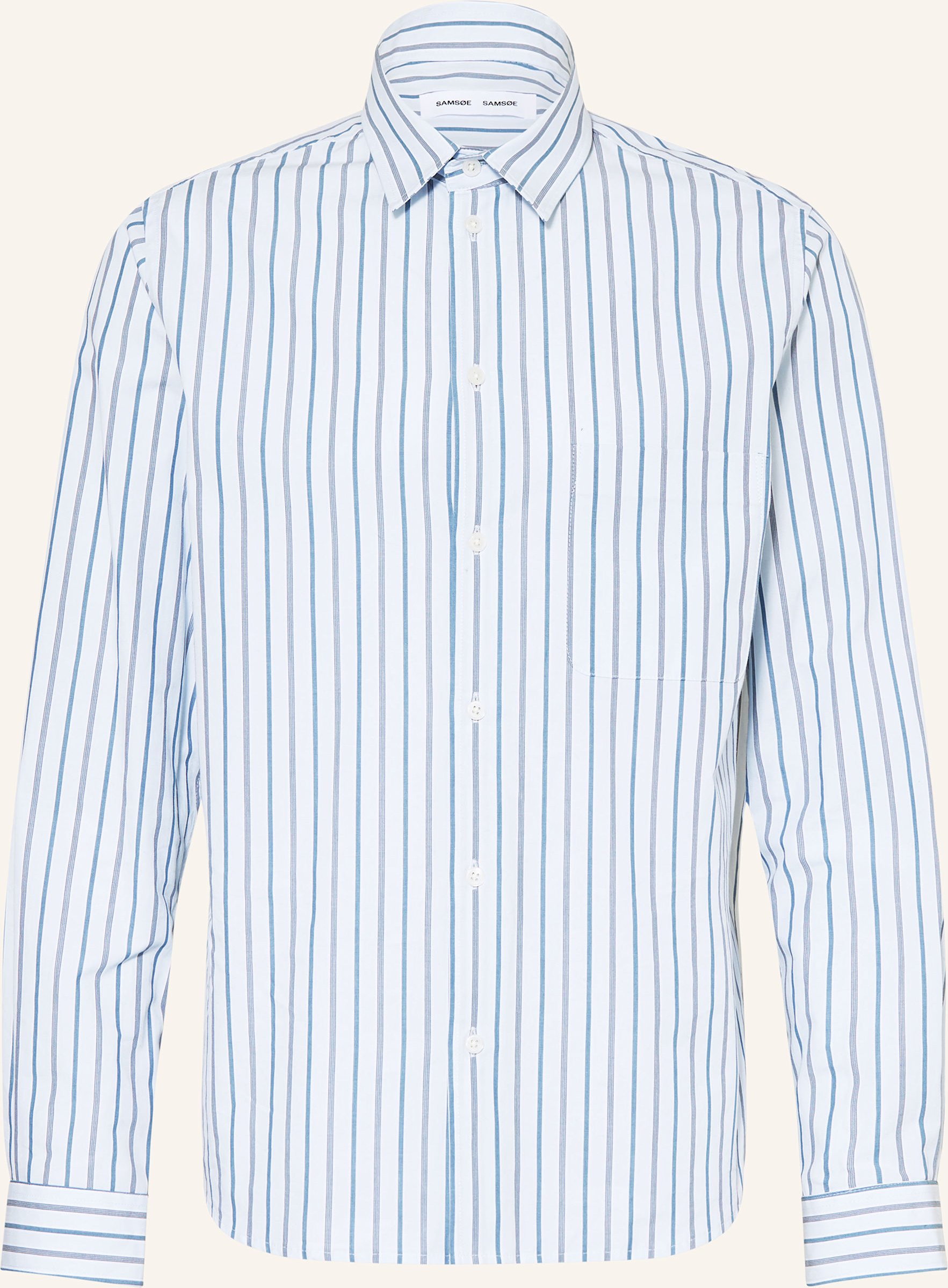 Samsøe Samsøe Hemd Saryan Comfort Fit blau