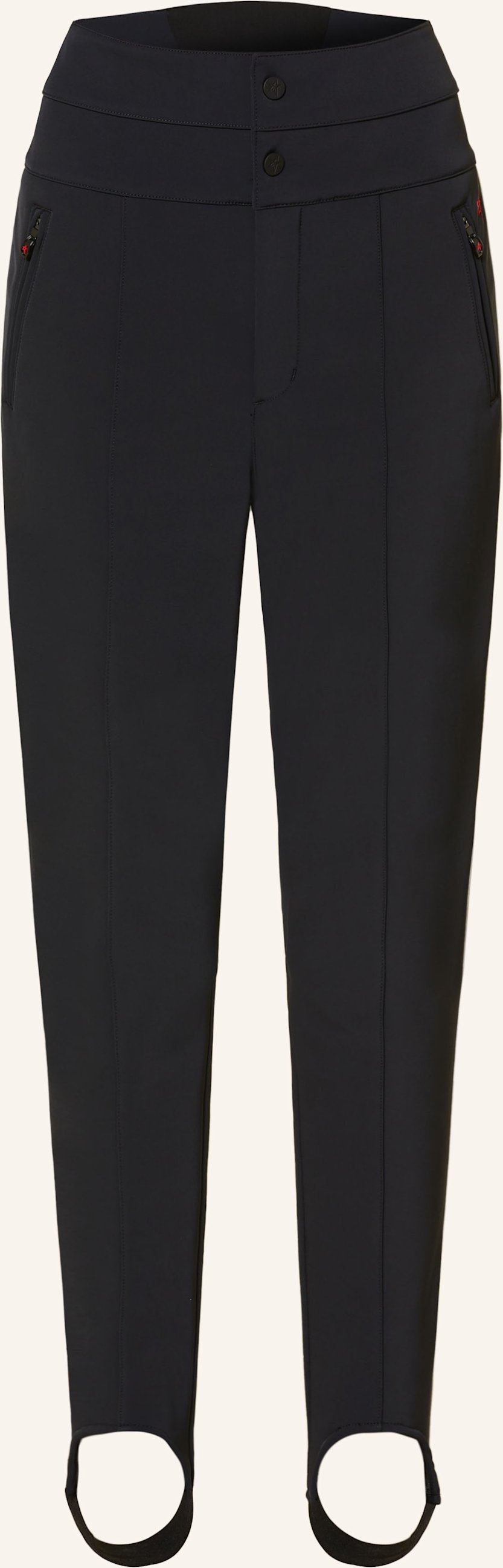 Perfect Moment Steg-Skihose Aurora In Lederoptik schwarz