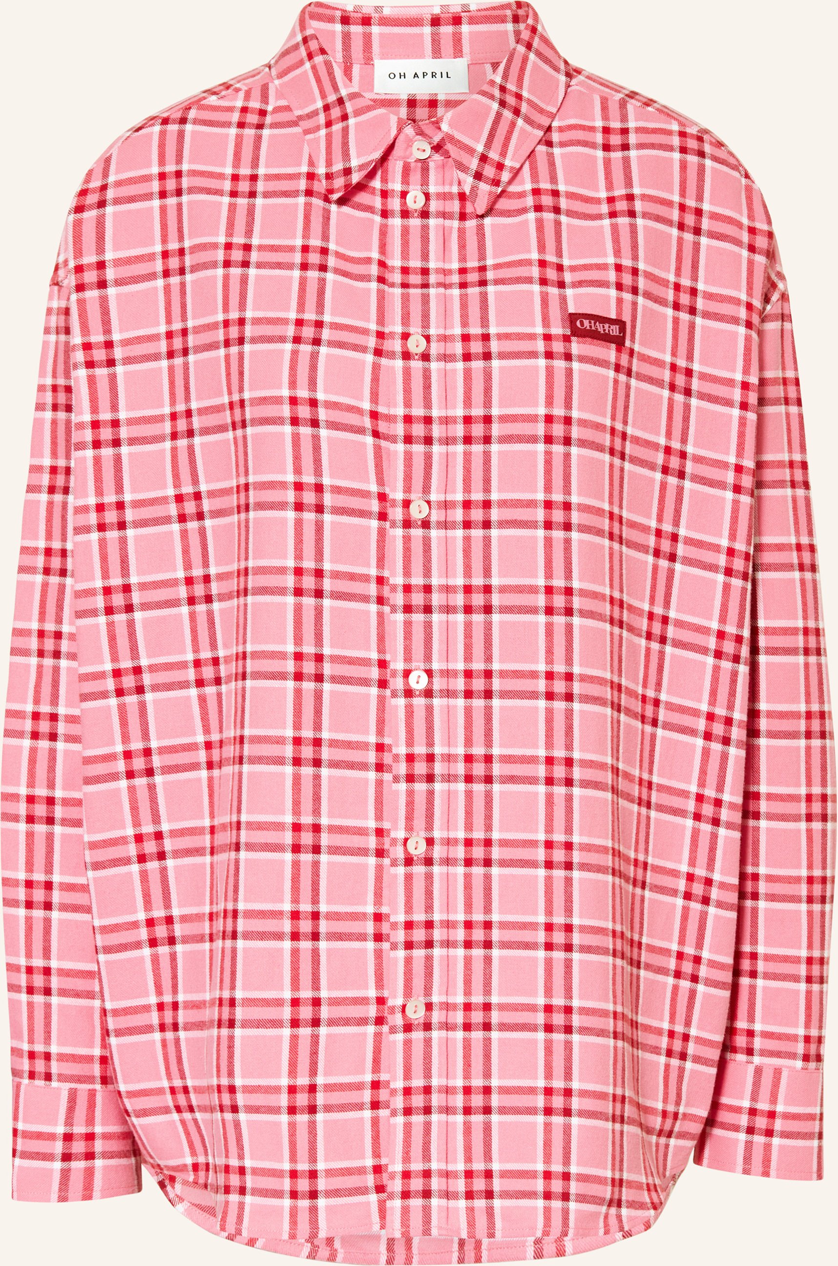 Oh April Hemdbluse Vivian Aus Flanell rot