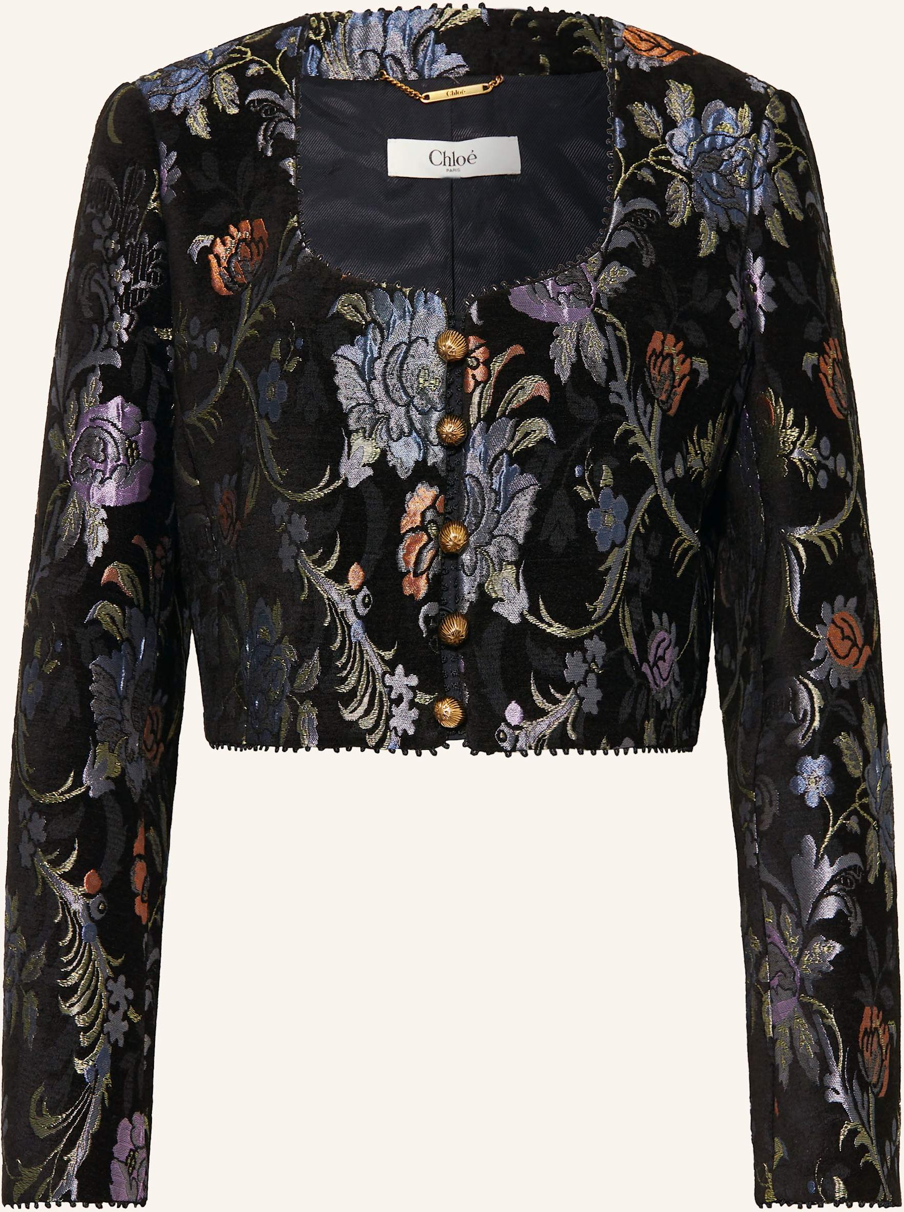 Chloé Kastenjacke Aus Jacquard schwarz