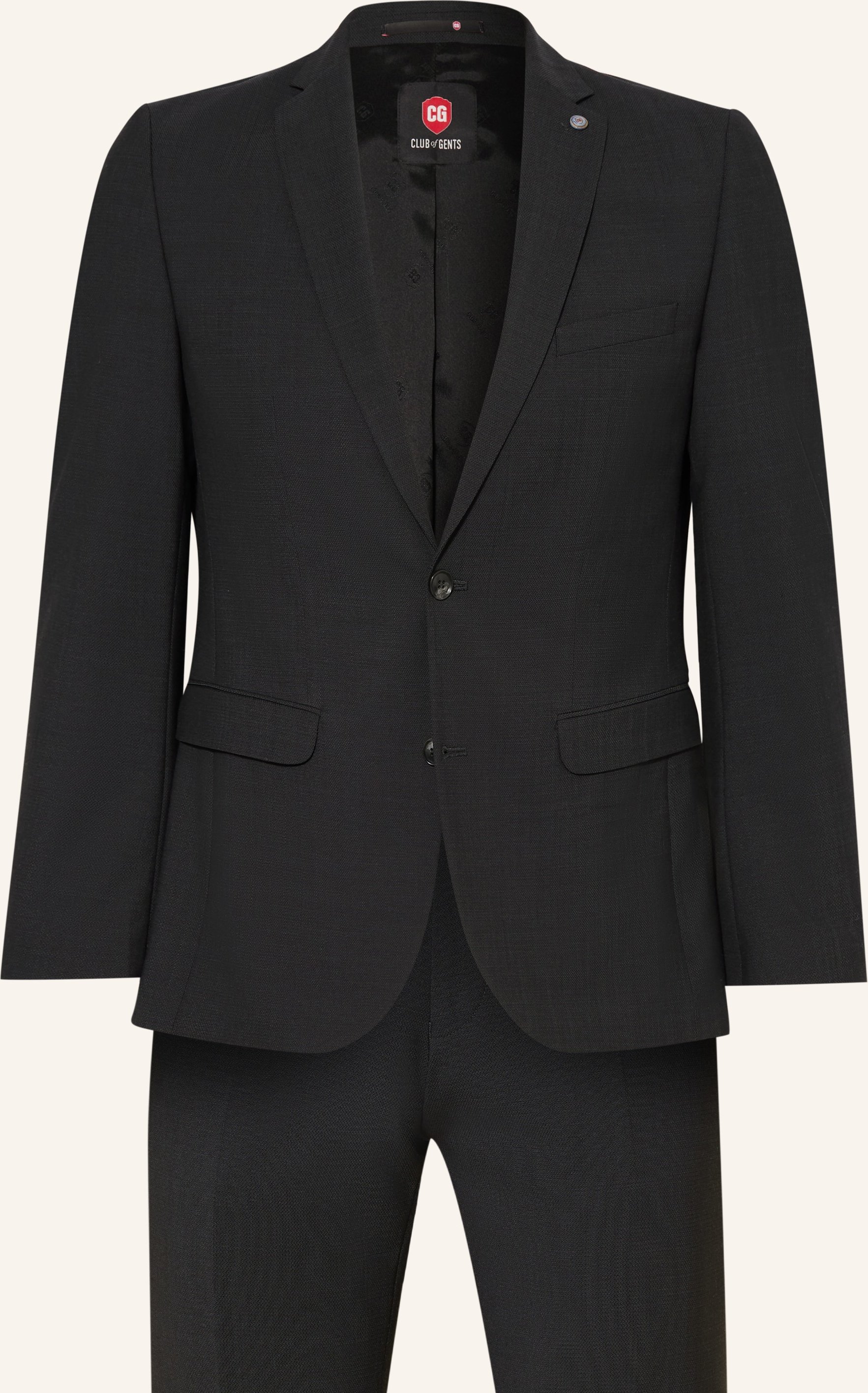 Cg - Club Of Gents Anzug Caden Slim Fit grau