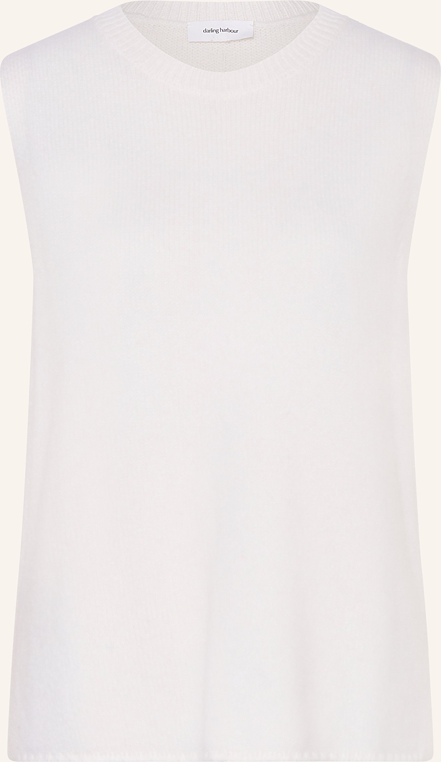 Darling Harbour Pullunder Mit Cashmere weiss