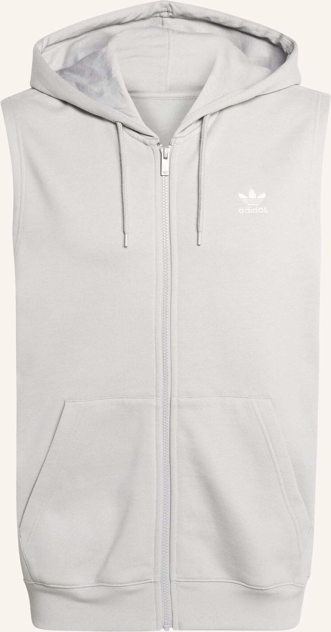 Adidas Originals Trefoil Essentials Hoodie Ohne Ärmel grau
