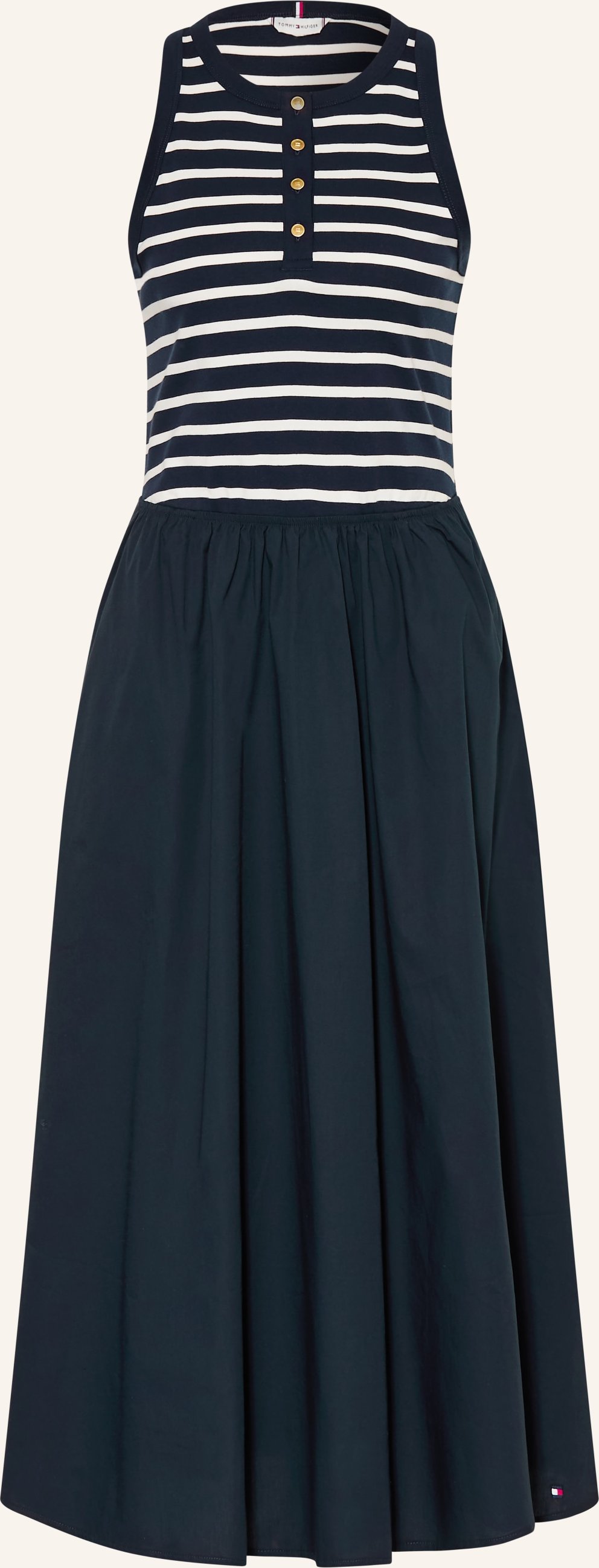 Thumbnail - Tommy Hilfiger Kleid Im Materialmix blau