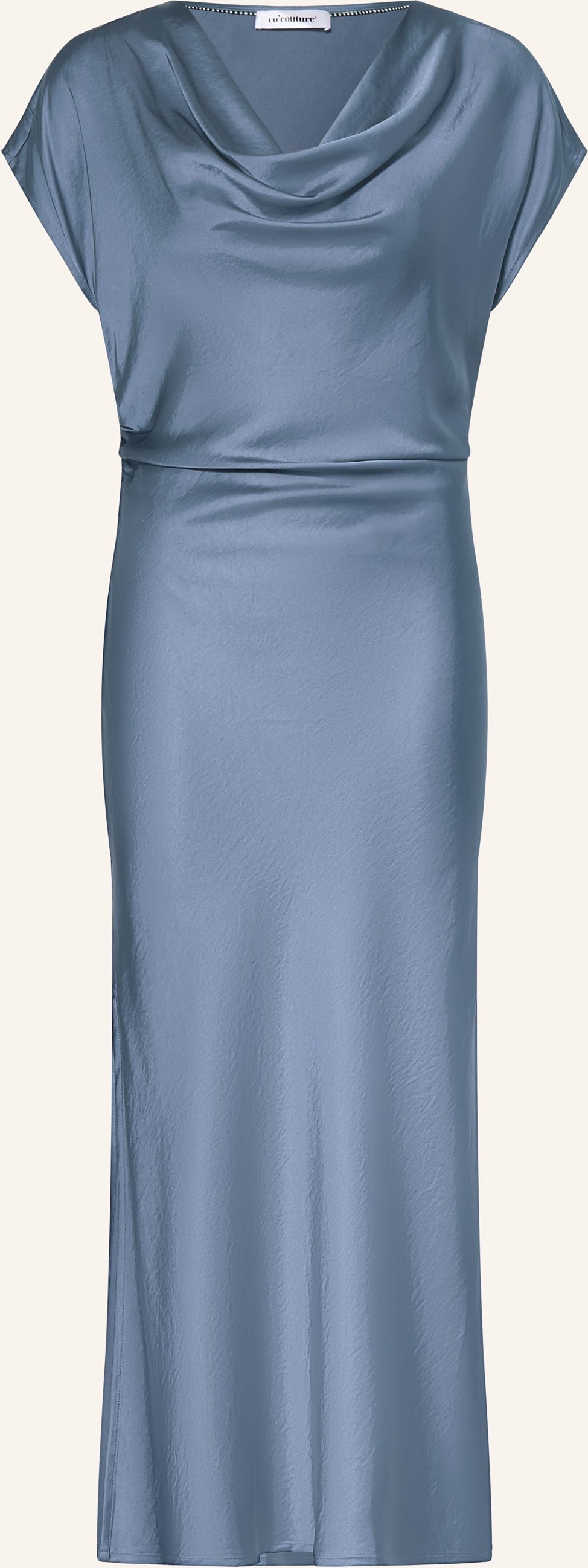Co'couture Satinkleid blau