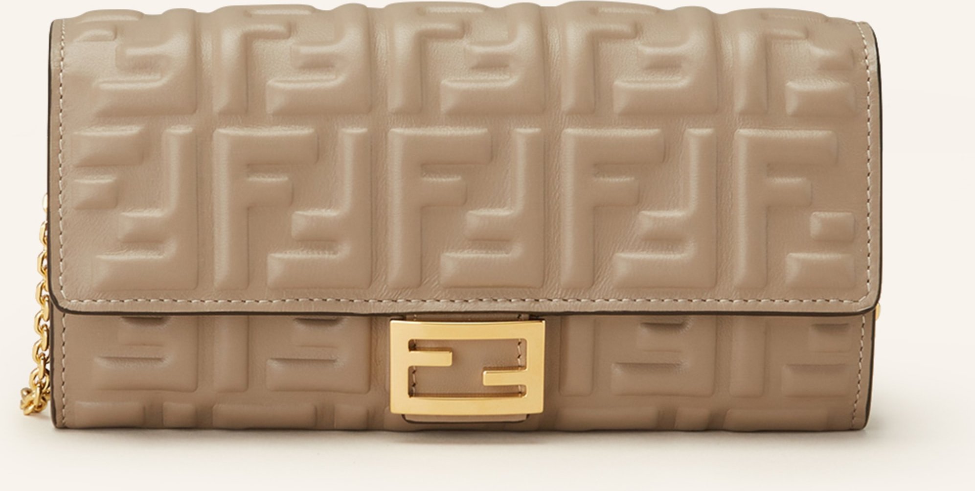 Fendi Geldbörse Continent Zum Umhängen beige