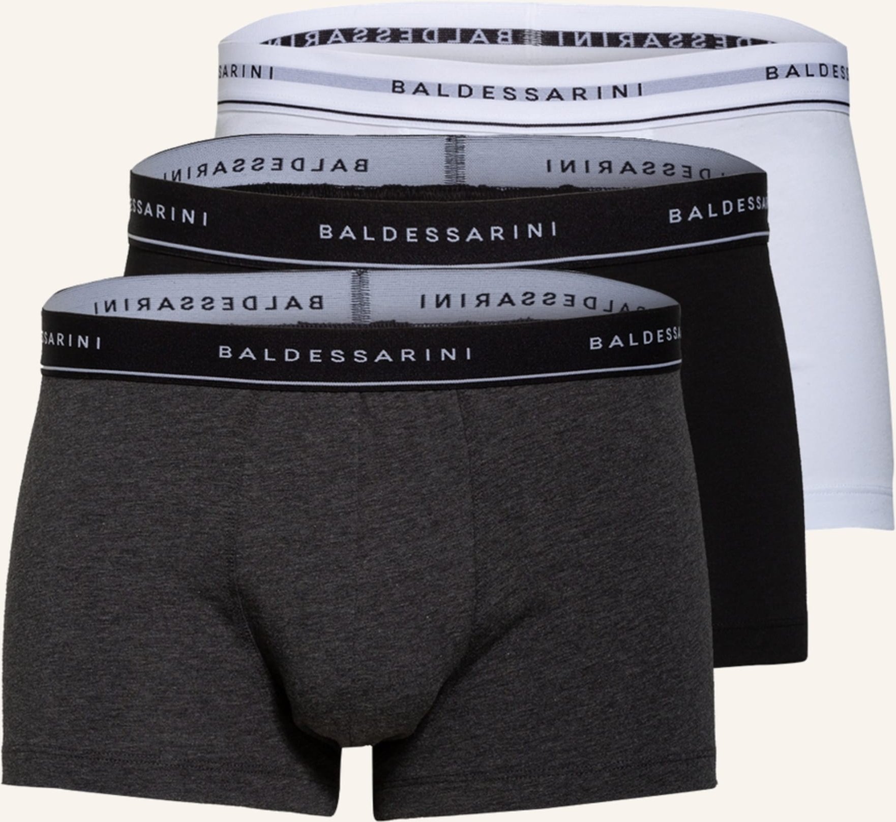 Baldessarini 3er-Pack Boxershorts grau