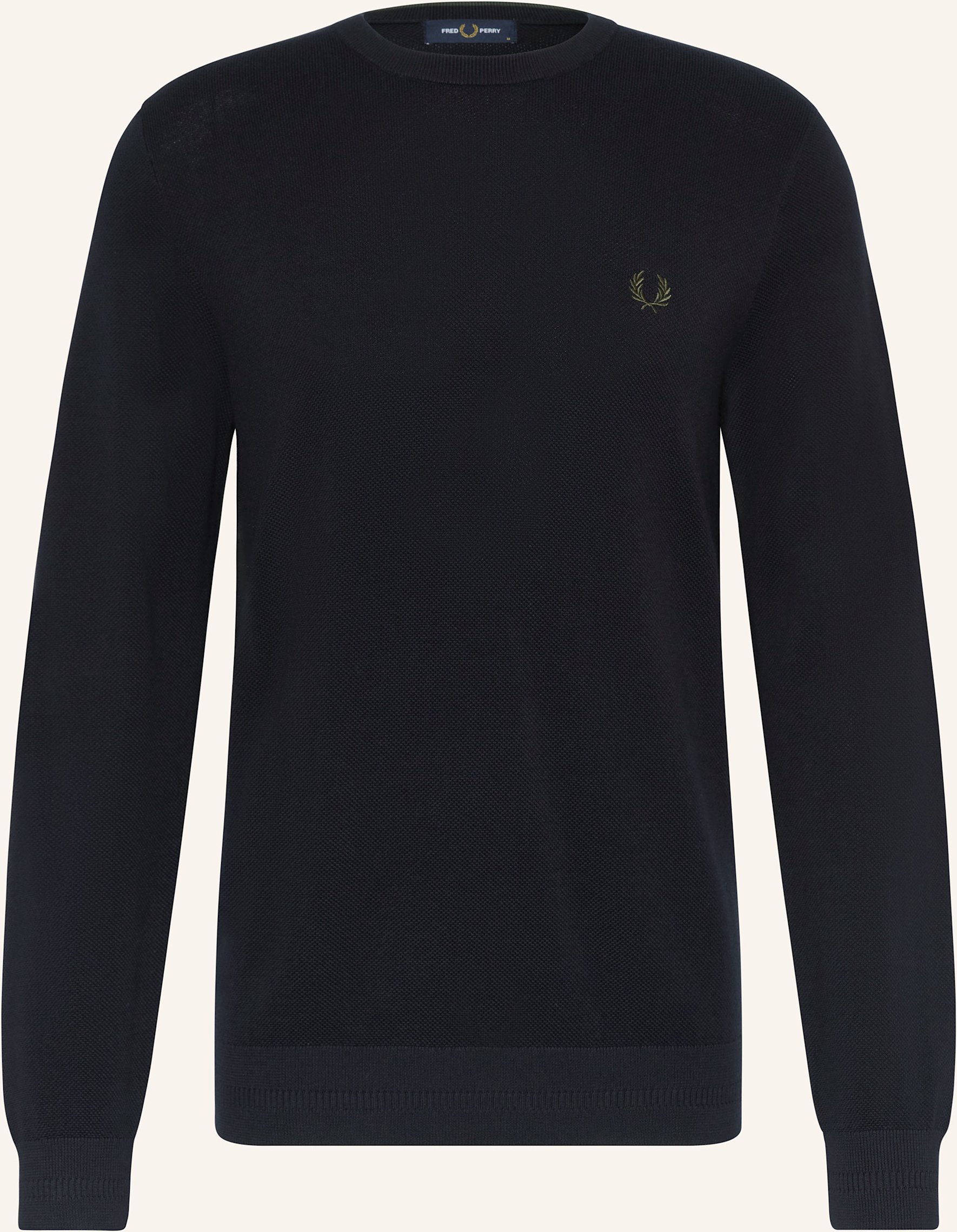 Fred Perry Piqué-Pullover blau