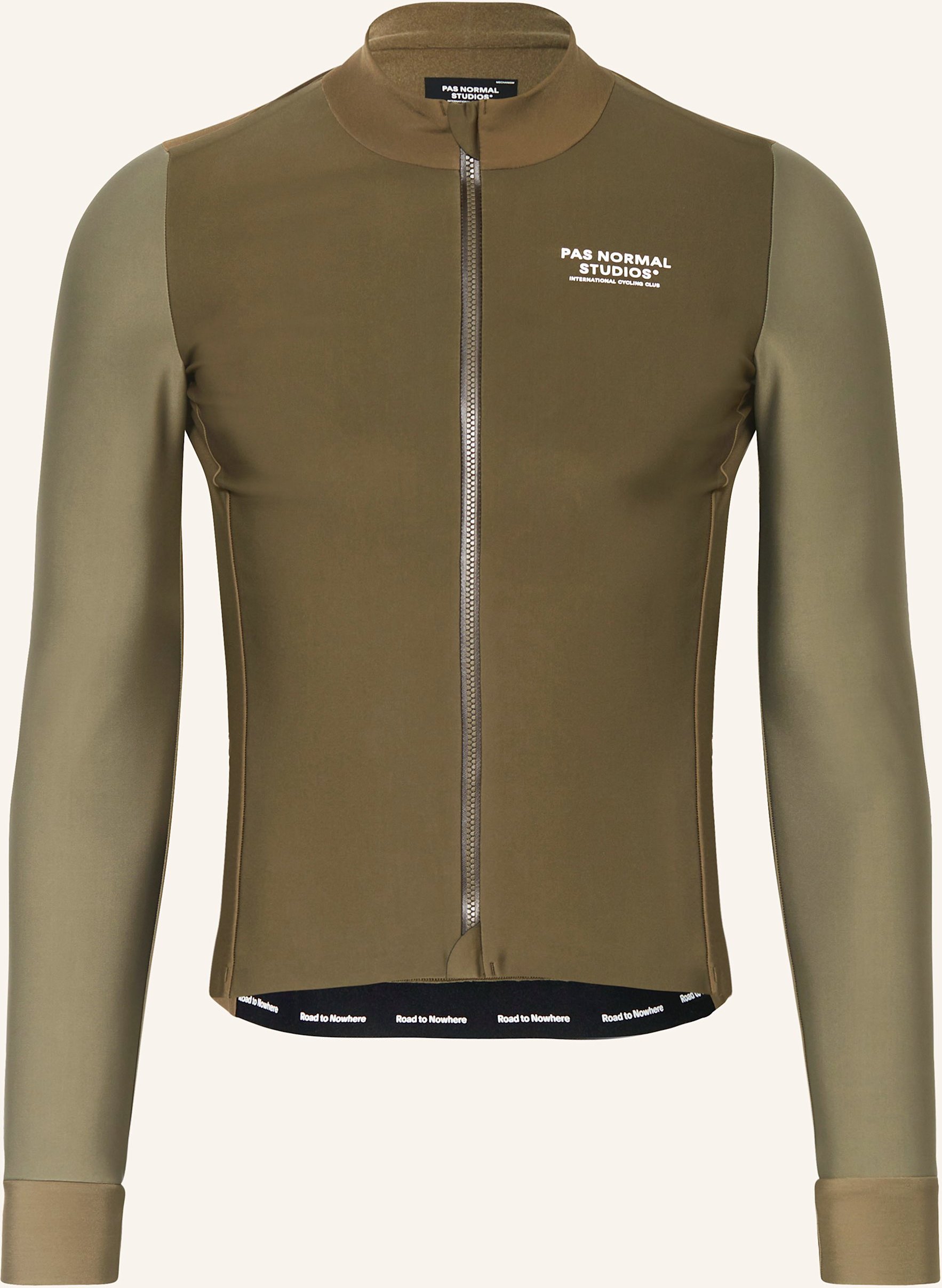 Thumbnail - Pas Normal Studios Radtrikot Mechanism Thermal beige