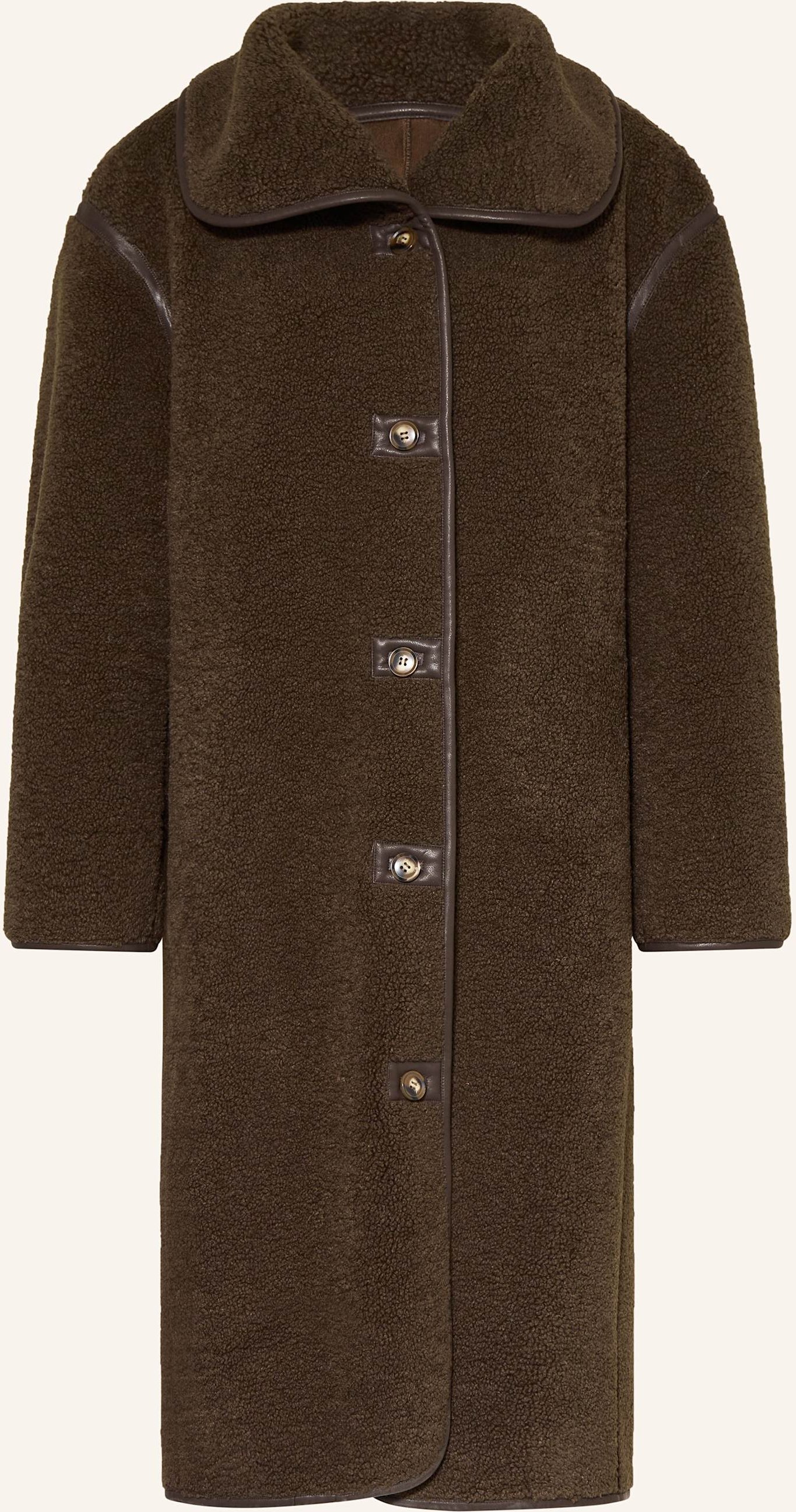 Neo Noir Teddyfell-Mantel Carmen braun