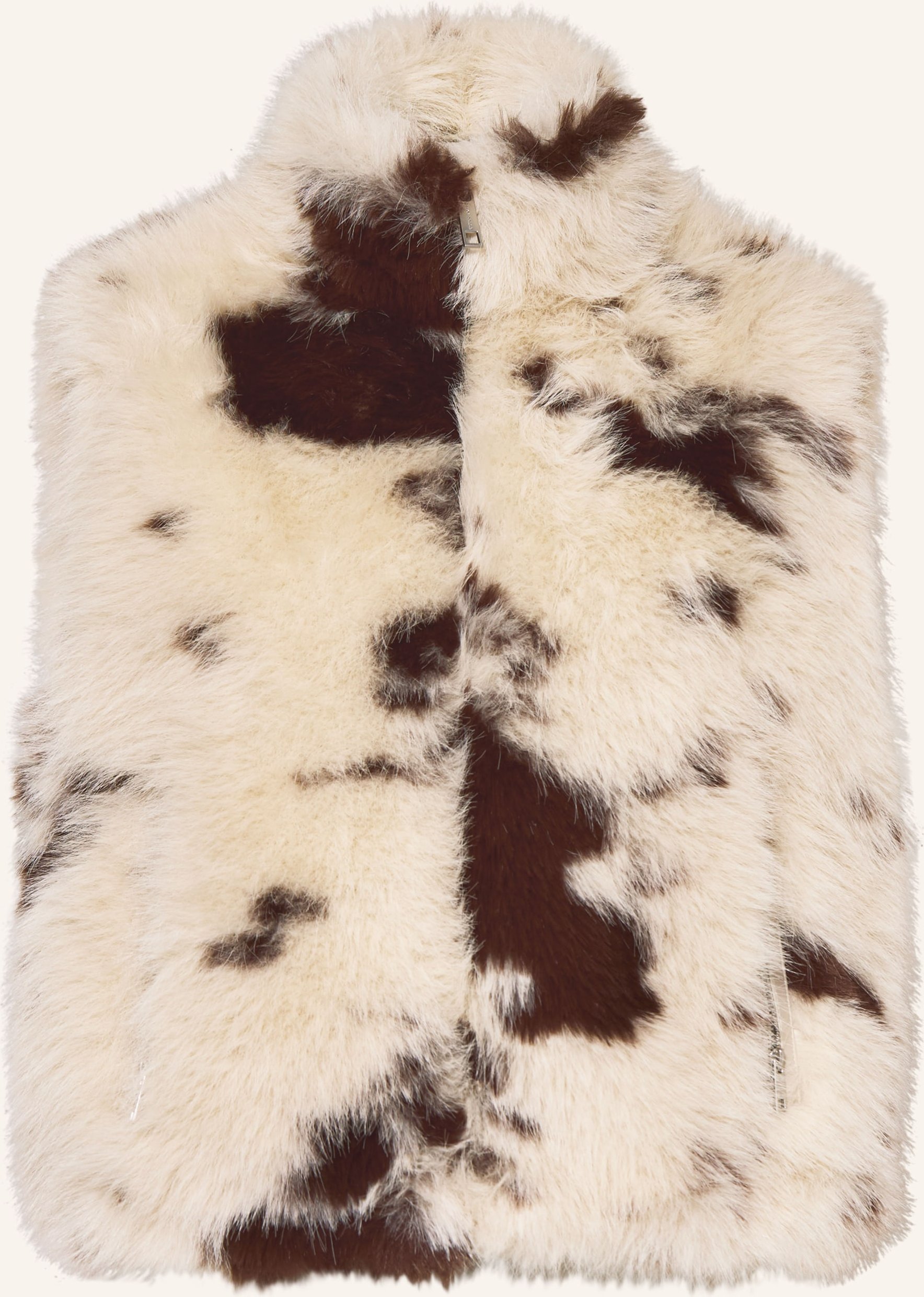 Rino & Pelle Kunstfell-Weste weiss