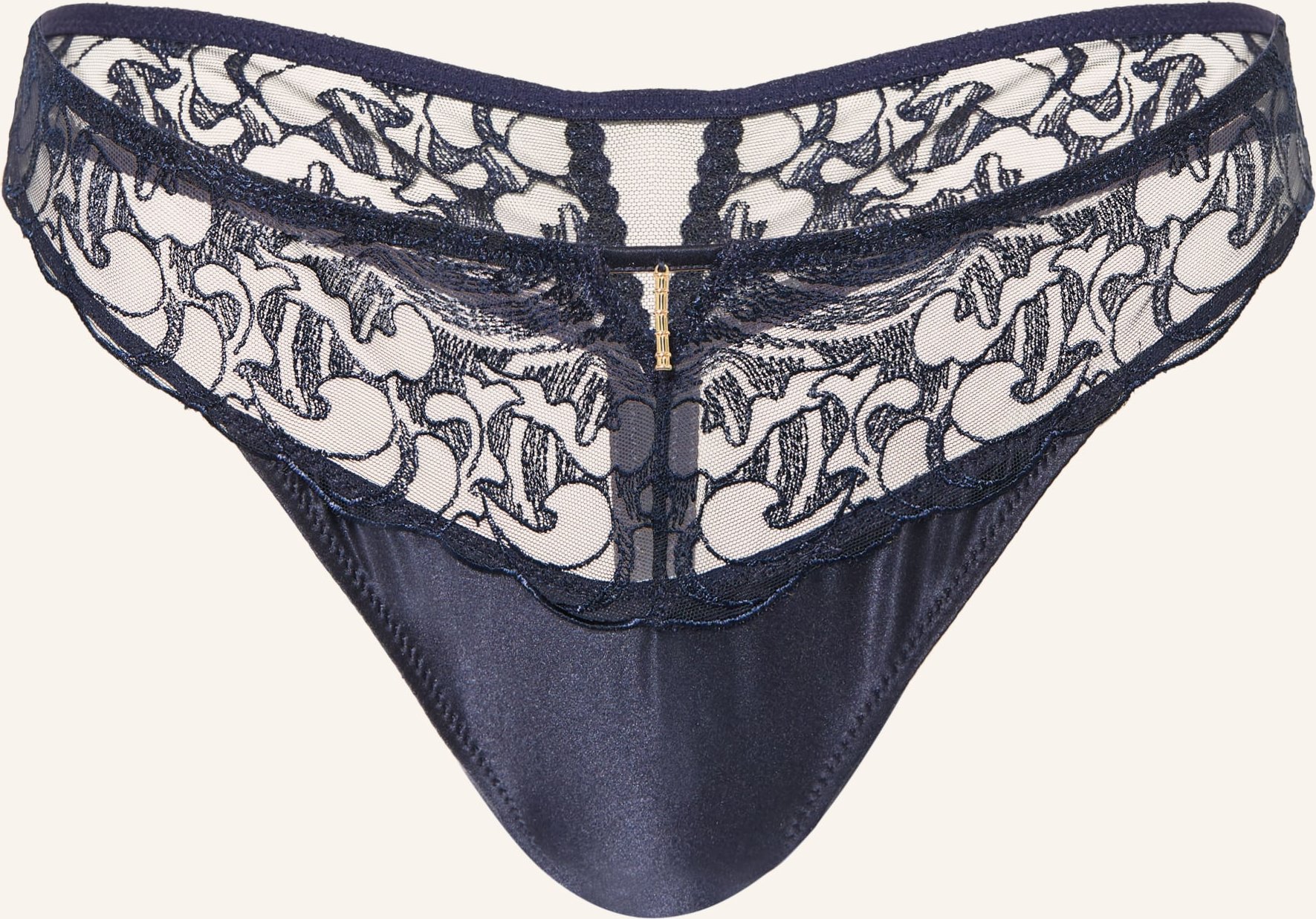 Aubade String Satin Memories Mit Cut-Out blau