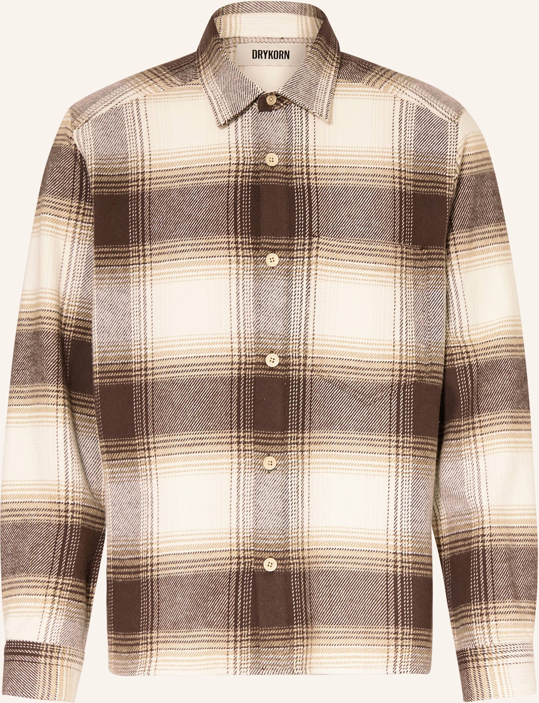Drykorn Hemd Dieggo Comort Fit braun