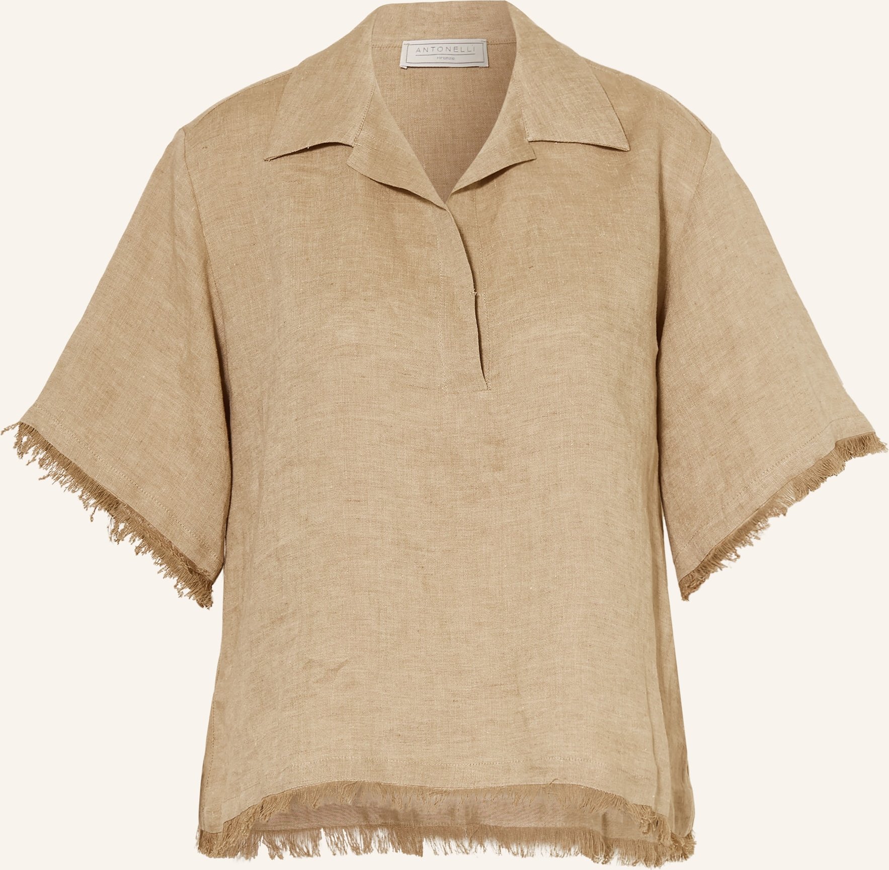 Antonelli Firenze Blusenshirt Aus Leinen gruen