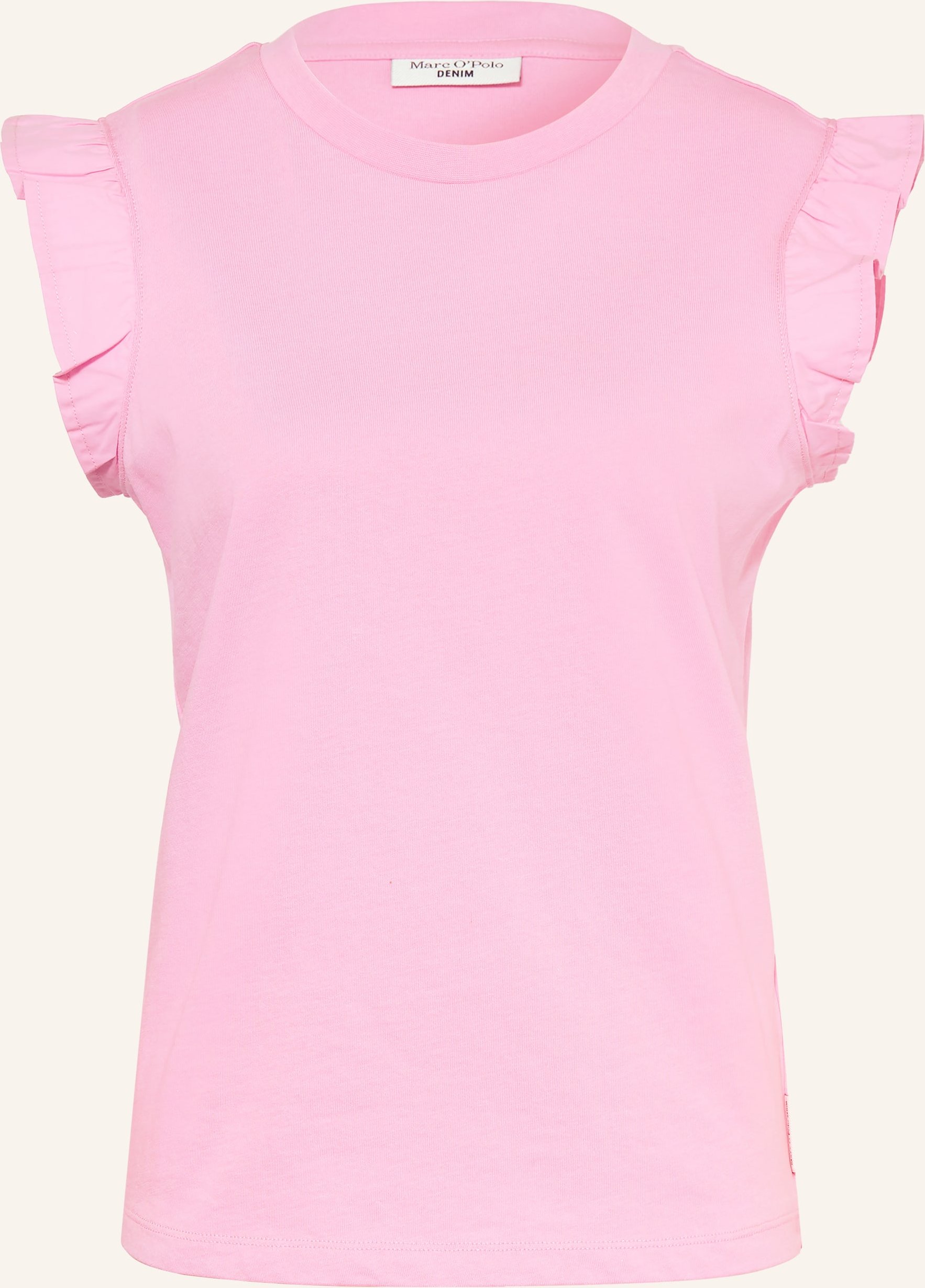 Marc O'polo Denim Top Mit Rüschen pink