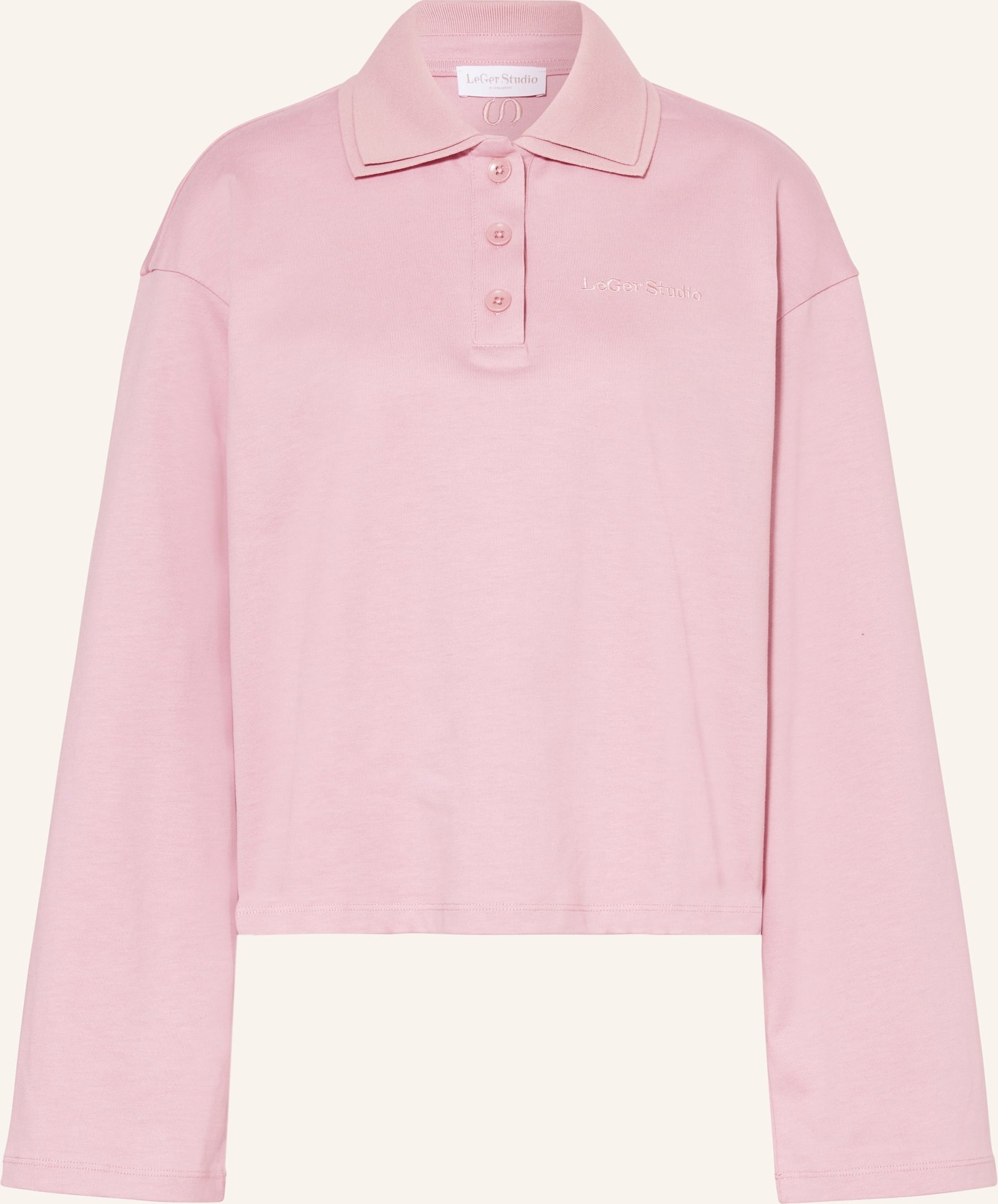 Leger Studio Jersey-Poloshirt Pina rosa