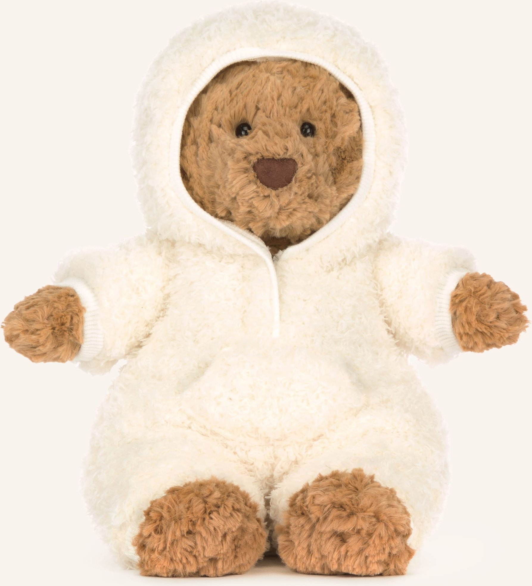 Jellycat Plüsch-Spielzeug Bartholomew Bear All-In-One-Outfit braun