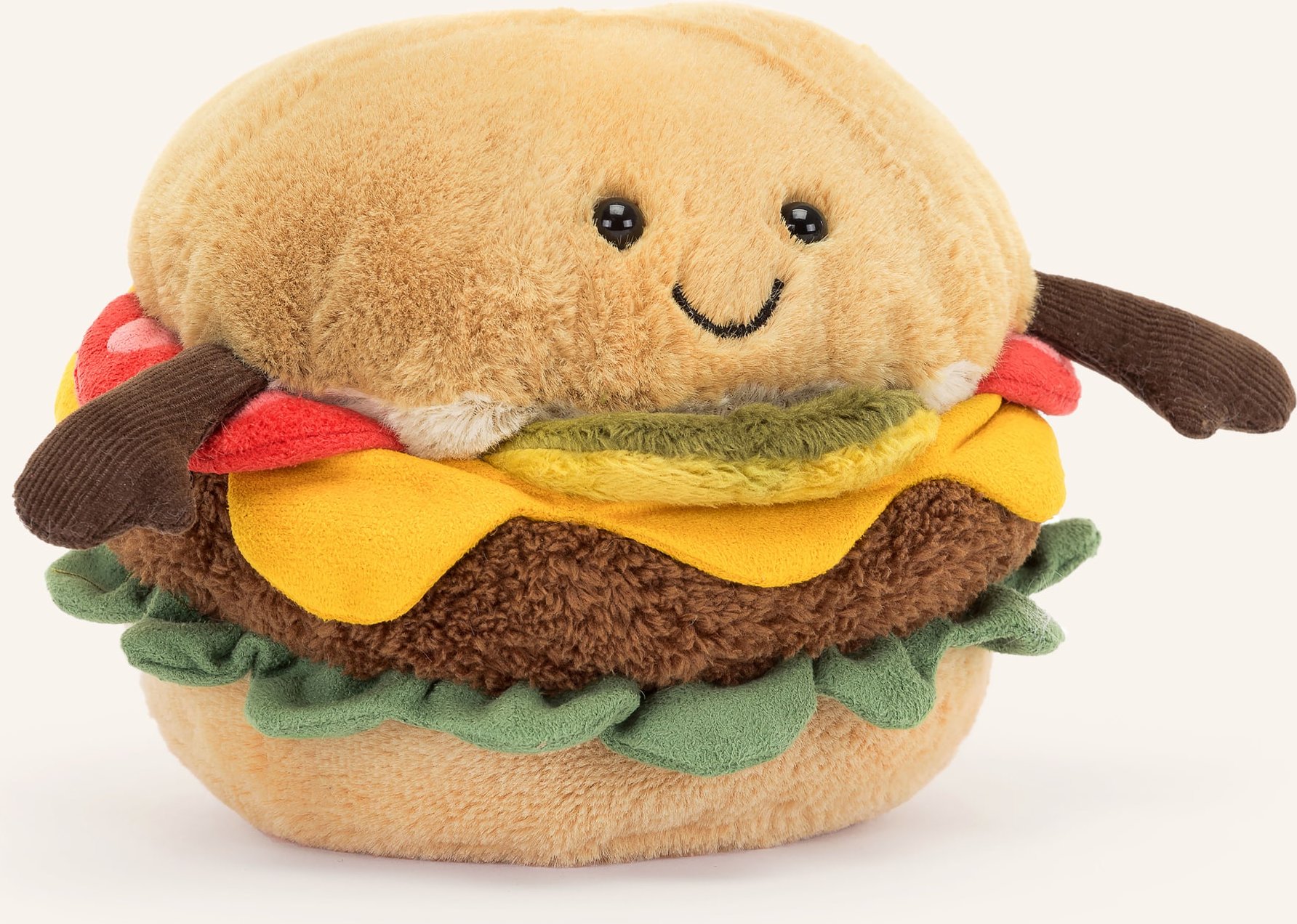 Jellycat Plüsch-Spielzeug Amuseables Burger braun