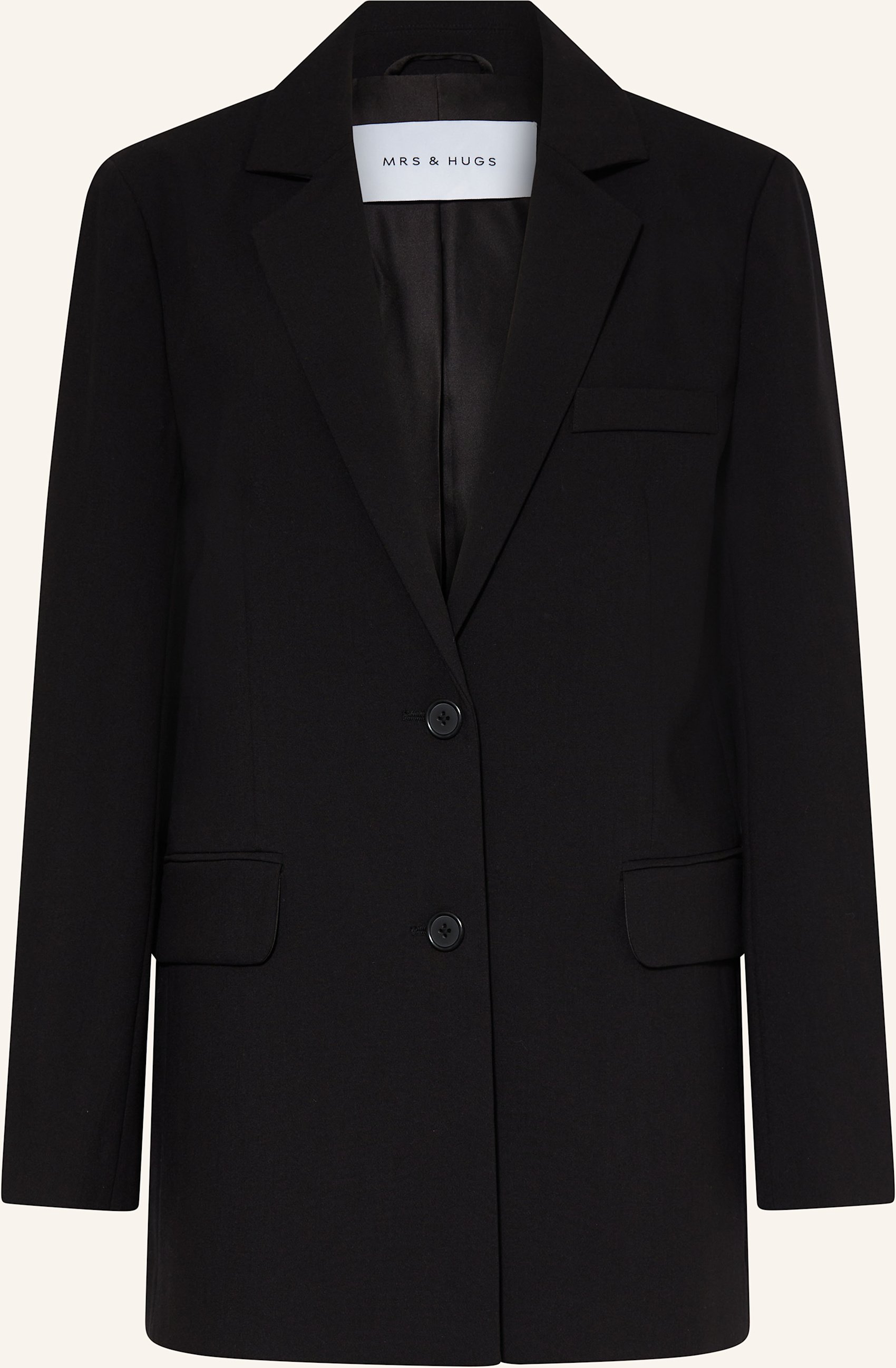 Mrs & Hugs Longblazer schwarz