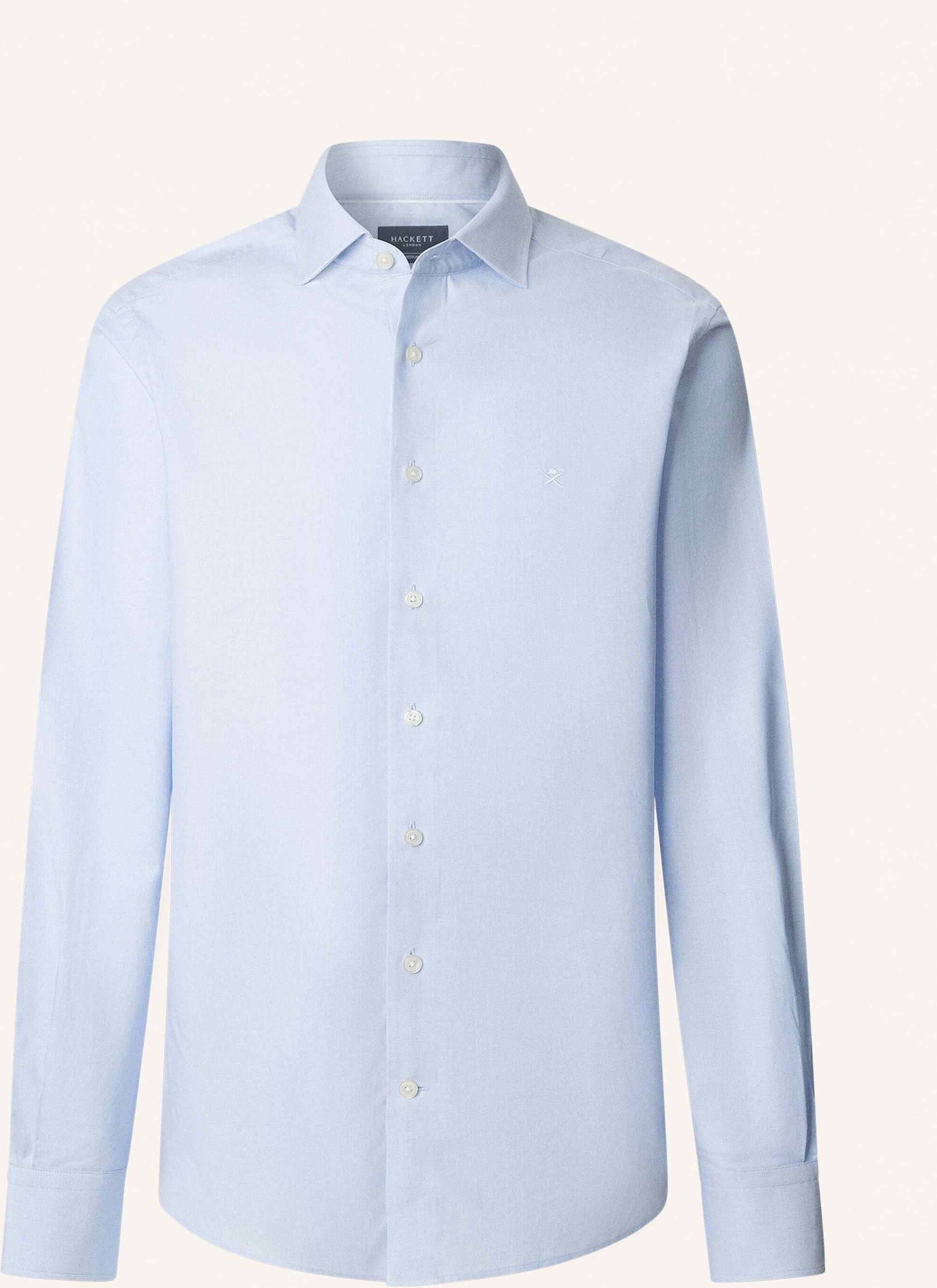 Hackett London Freizeithemd Ess Texture blau