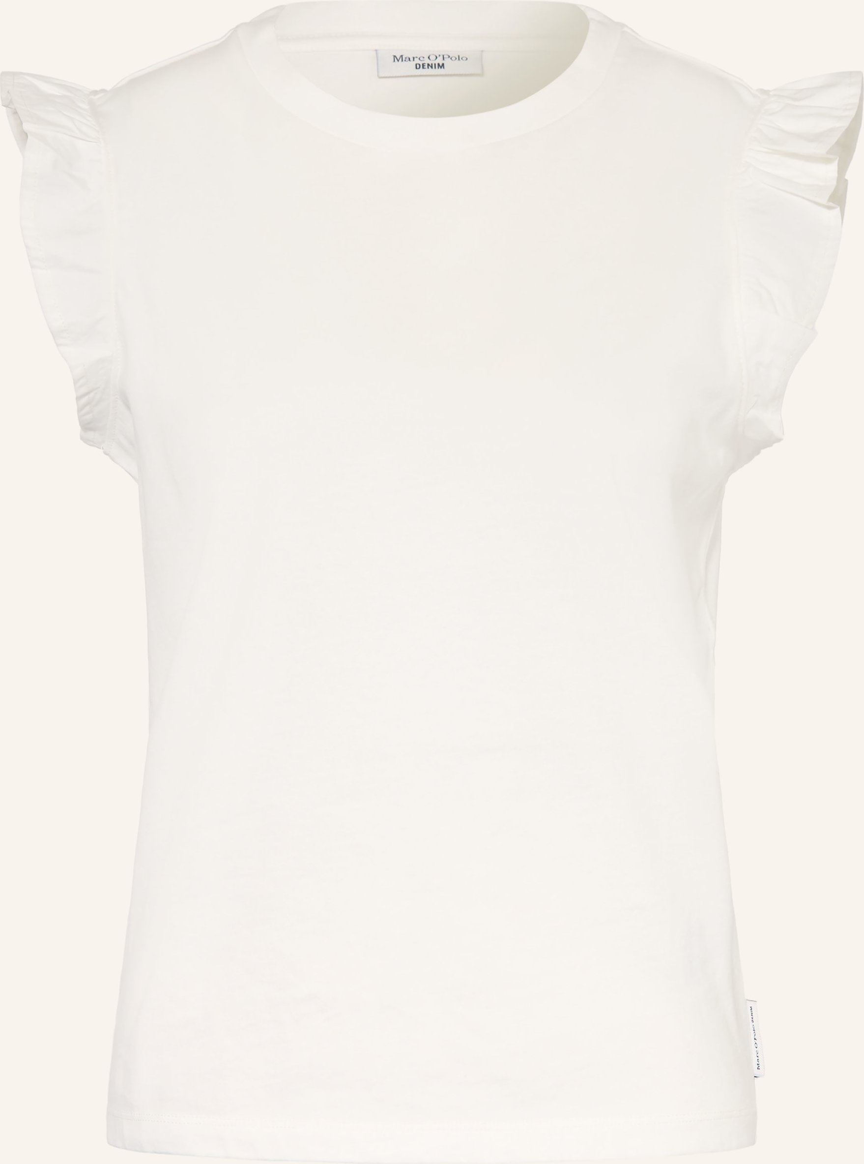 Marc O'polo Denim Top Mit Rüschen beige