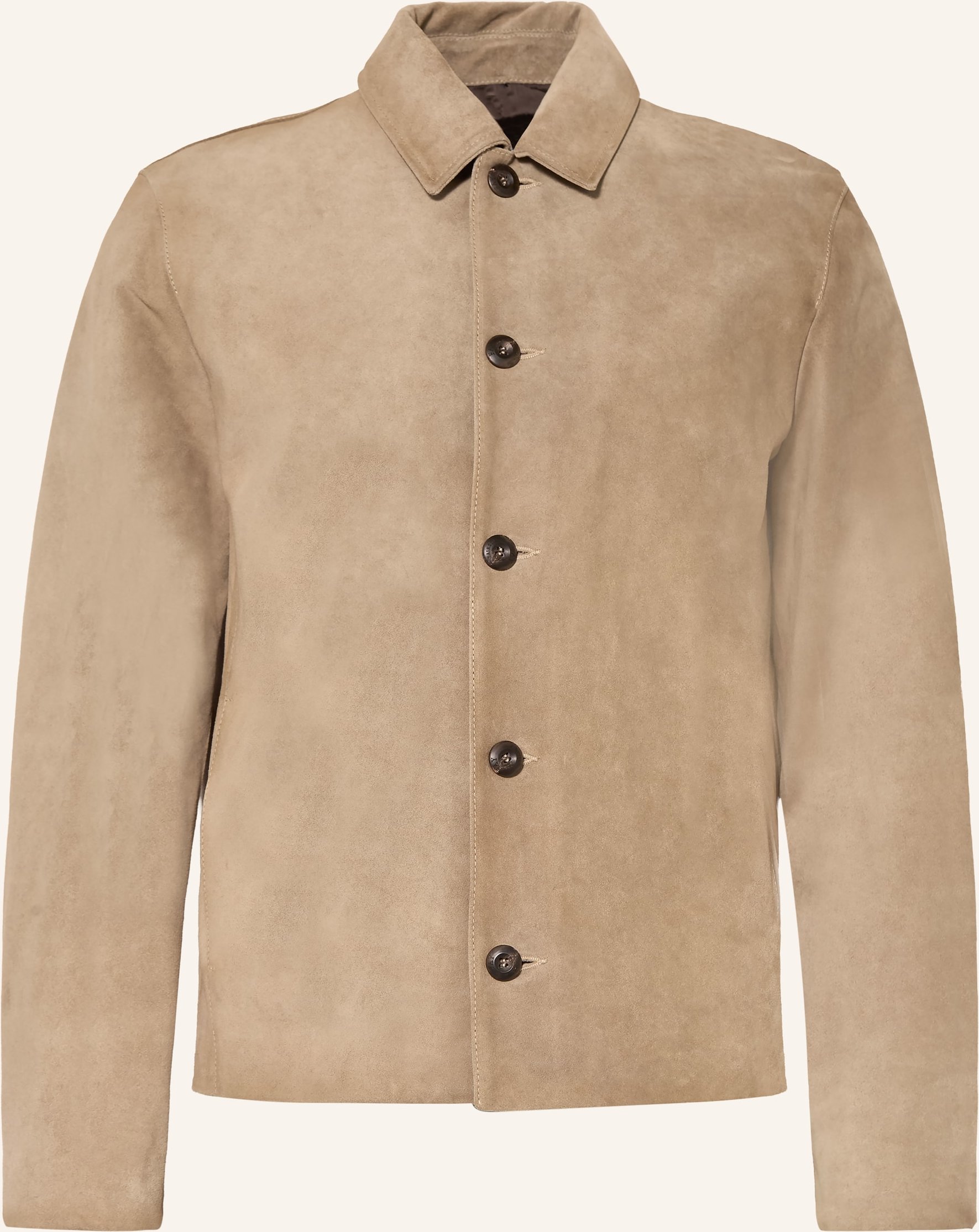 Fay Lederjacke beige