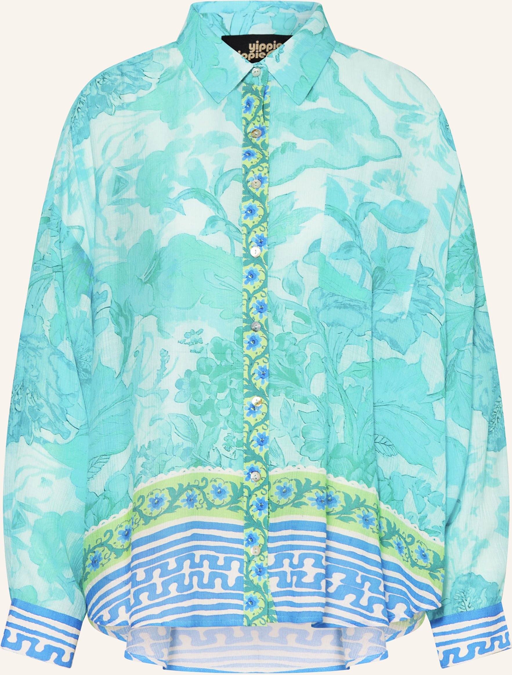 Yippie Hippie Hemdbluse blau