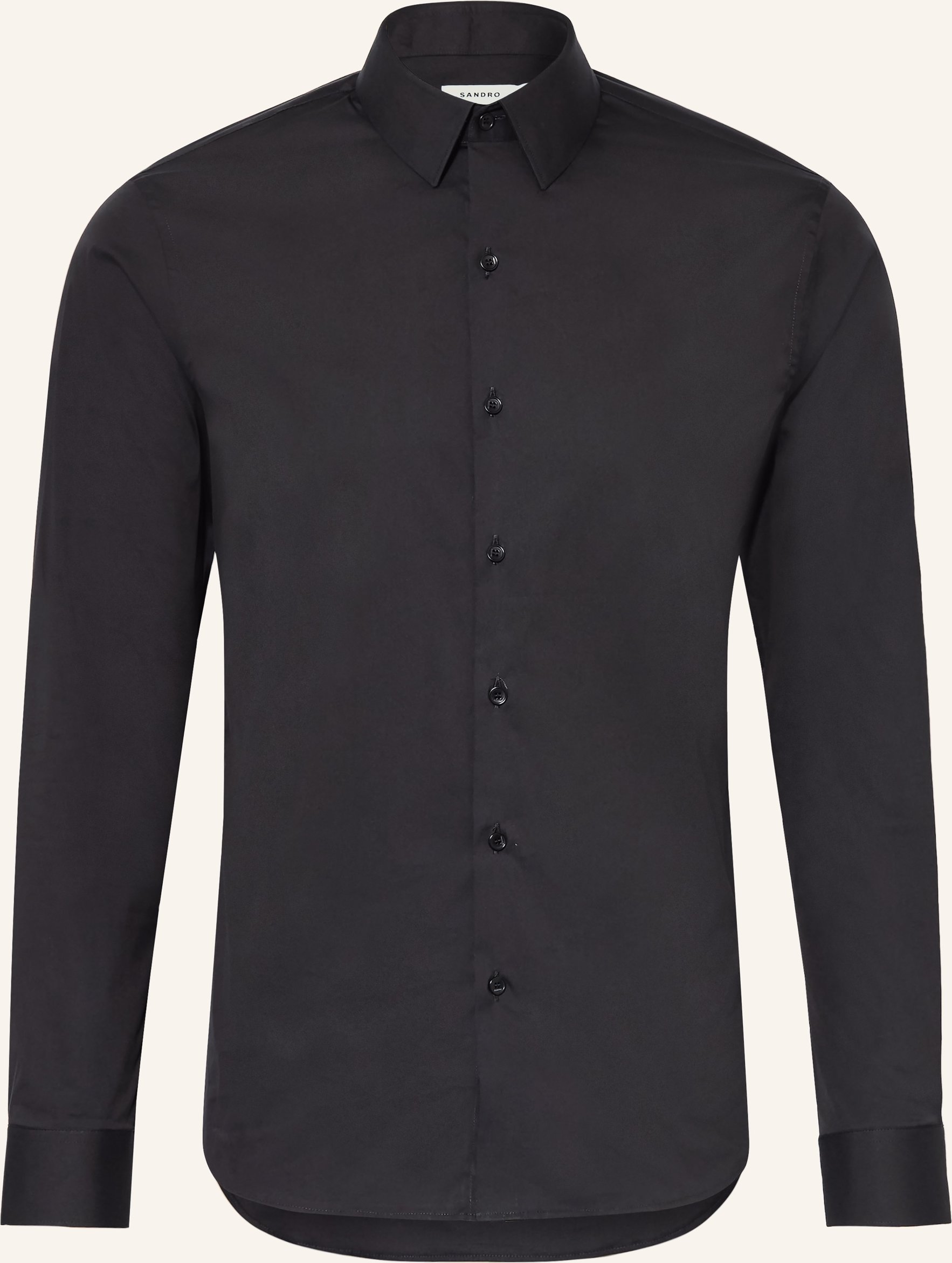 Sandro Hemd Slim Fit schwarz