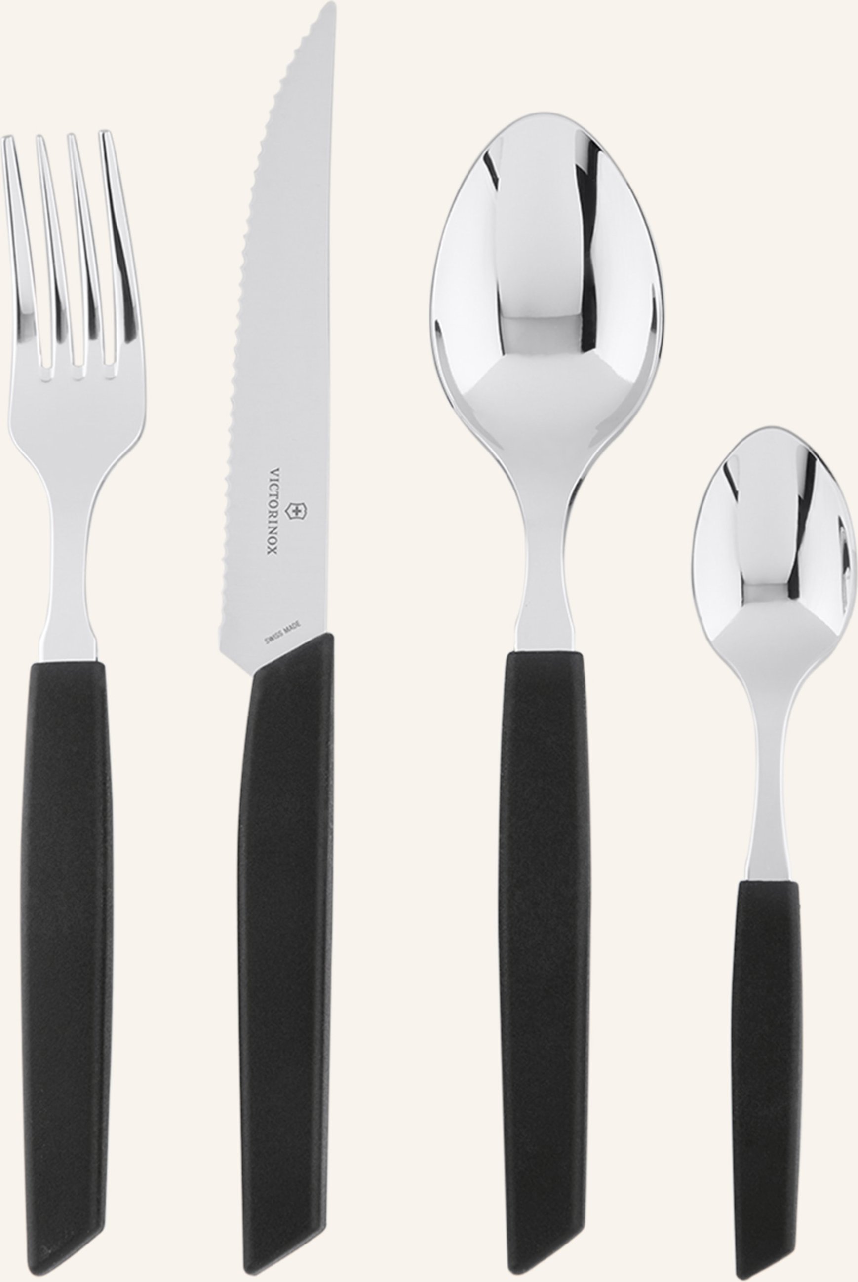 Victorinox 24-Tlg. Besteck-Set Swiss Modern schwarz