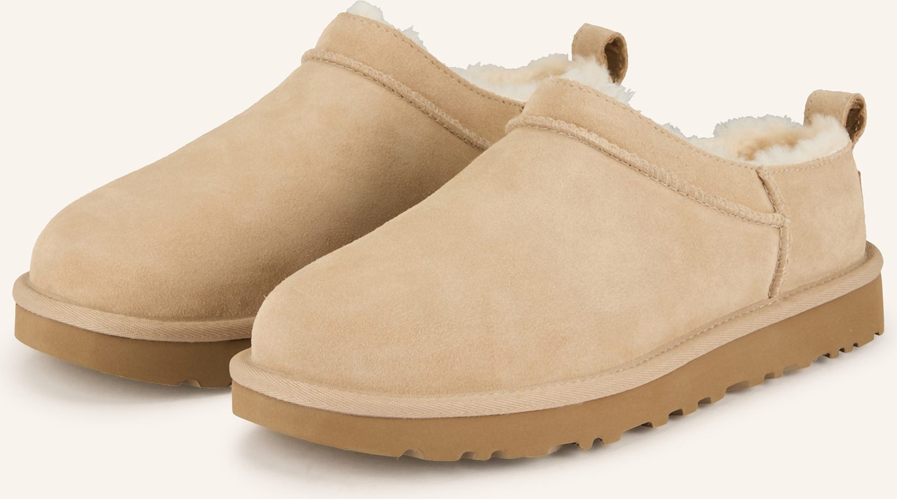 Thumbnail - Ugg Pantoletten Classic Micro beige