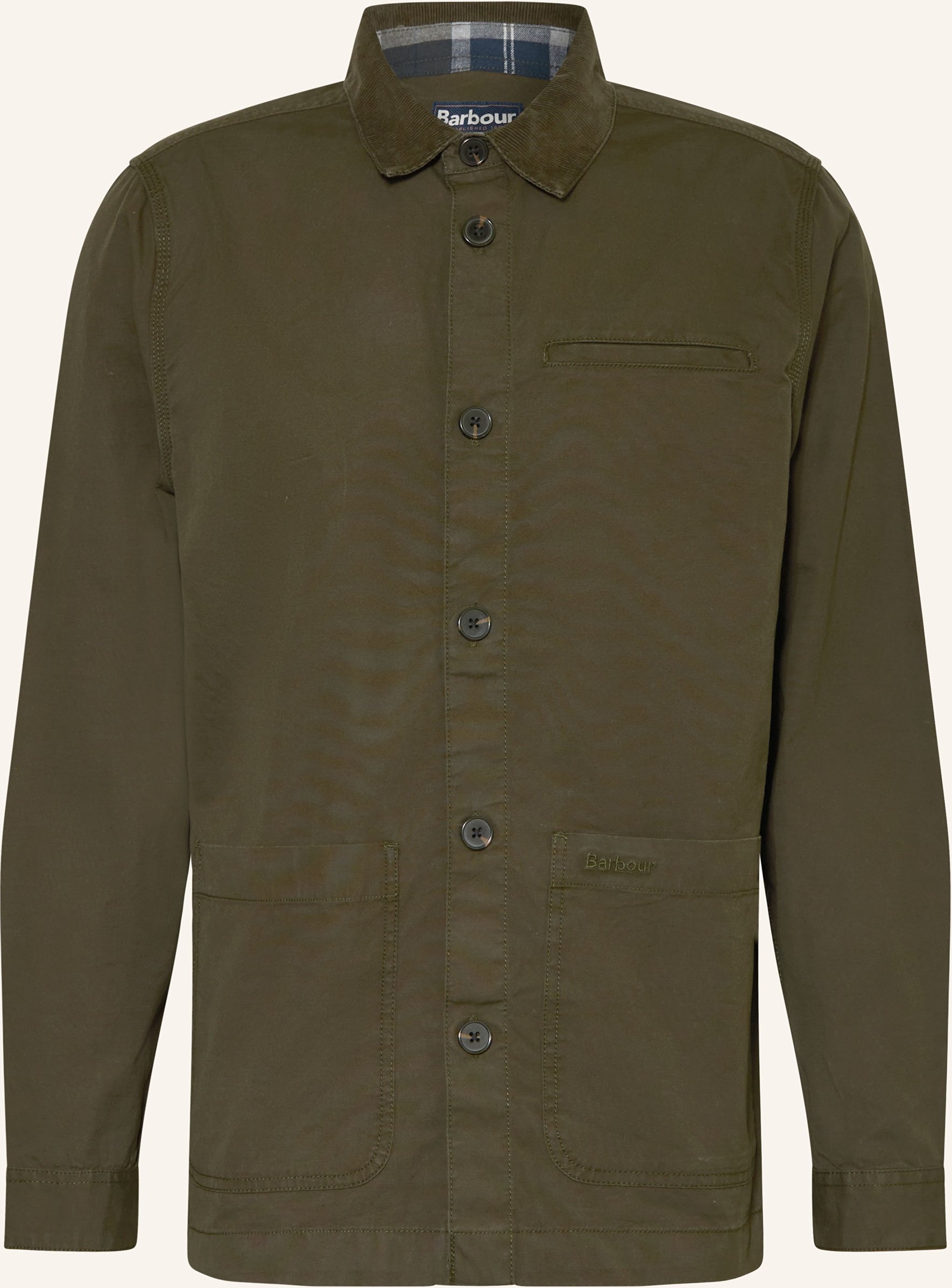 Barbour Overshirt Cole gruen