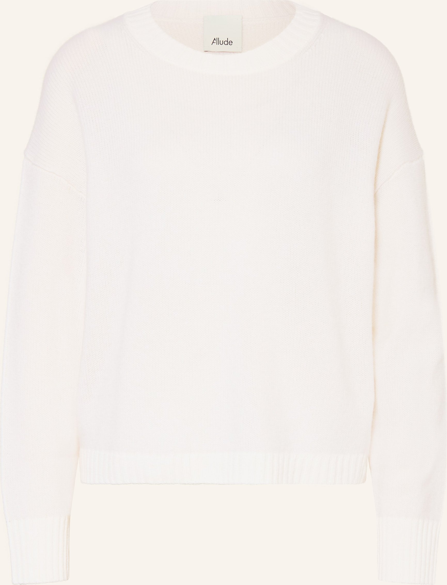 Allude Cashmere-Pullover weiss