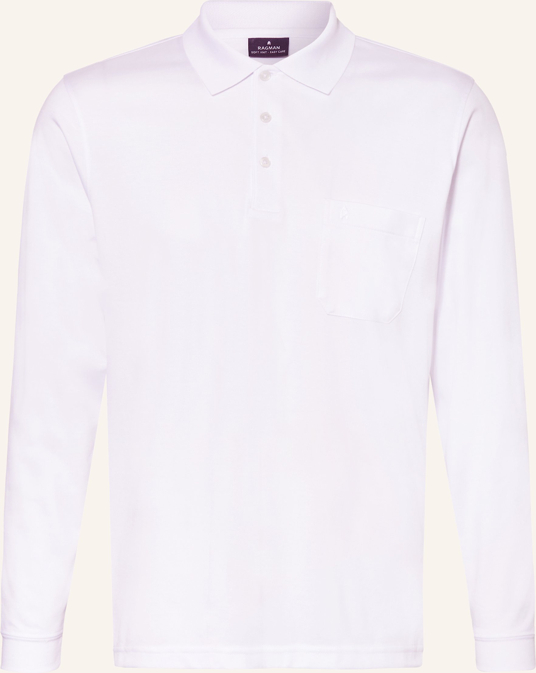 Ragman Poloshirt weiss