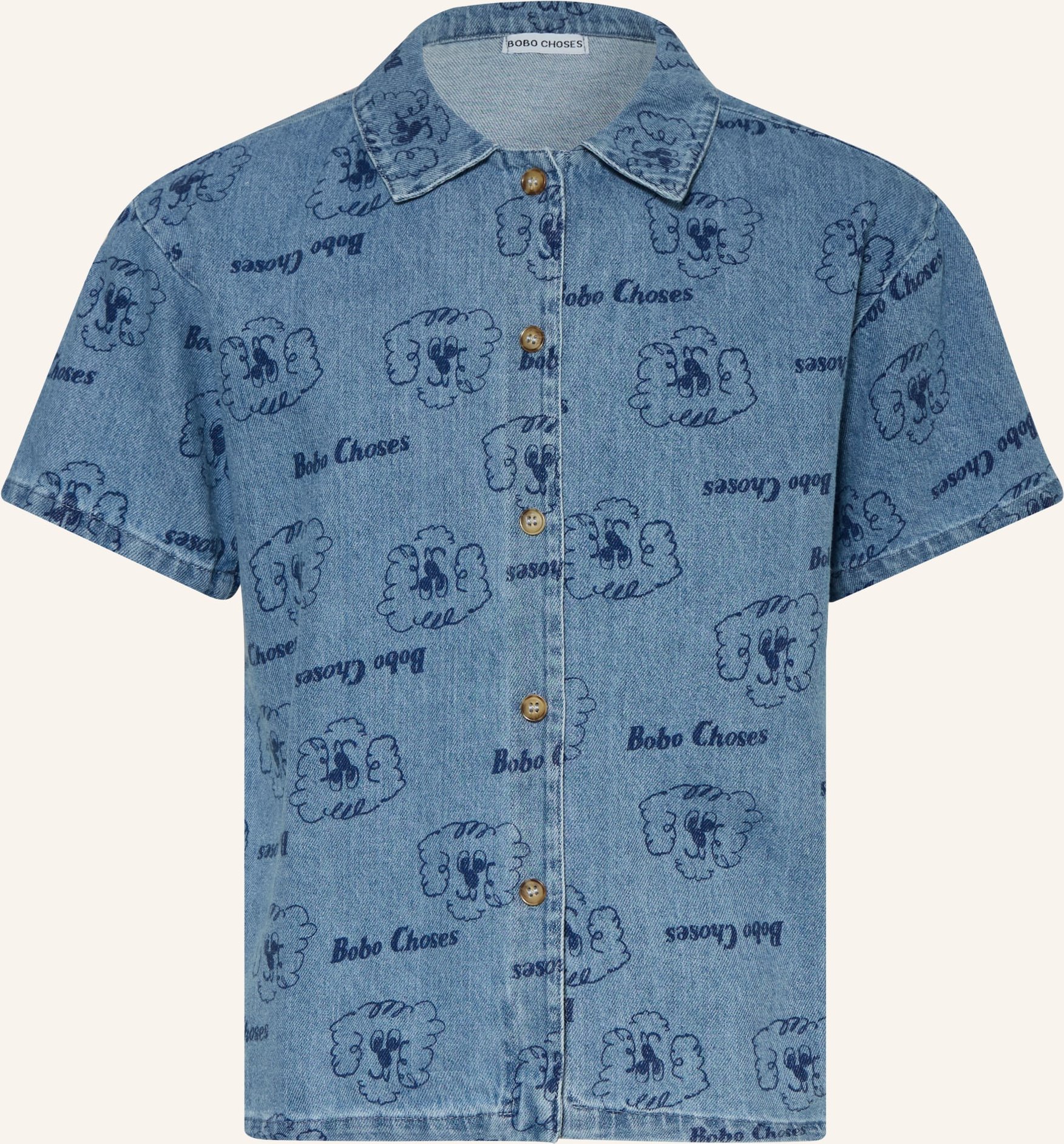 Bobo Choses Jeanshemd blau